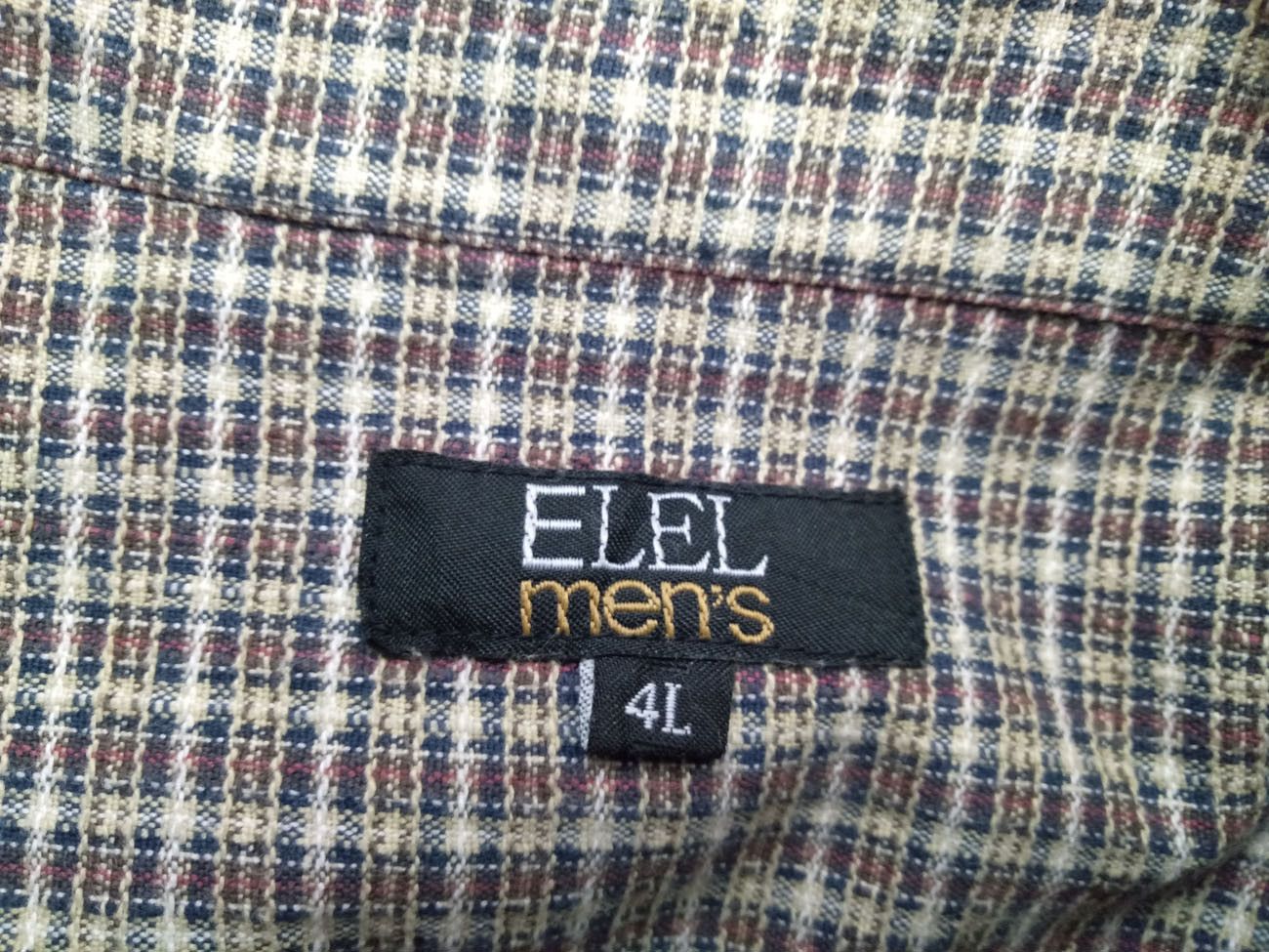Designer × Flannel × Japanese Brand Vintage ELEL Men's Checkered Zipper Flannel Shirt Size US XXL / EU 58 / 5 - 6 Thumbnail
