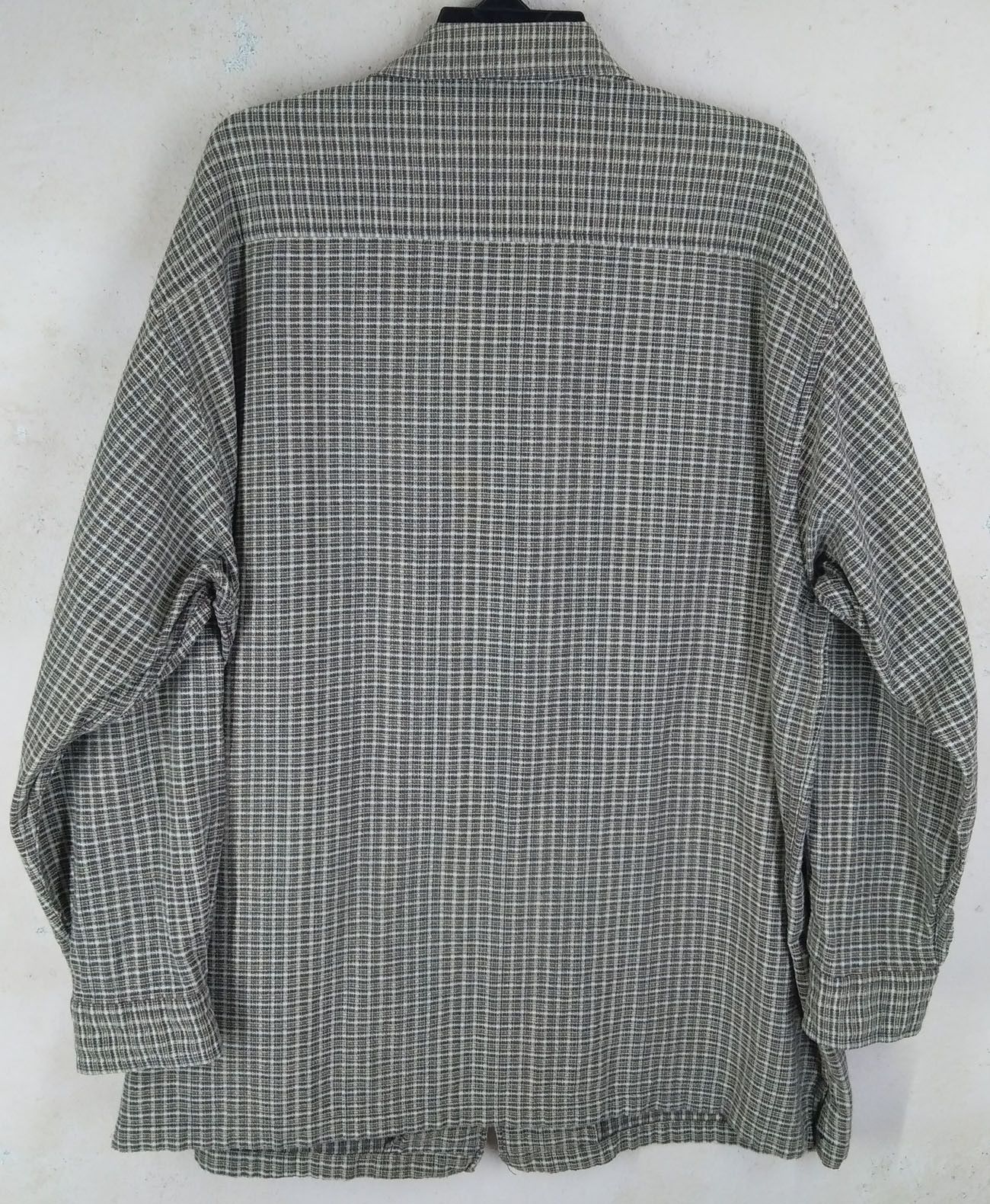 Designer × Flannel × Japanese Brand Vintage ELEL Men's Checkered Zipper Flannel Shirt Size US XXL / EU 58 / 5 - 5 Thumbnail