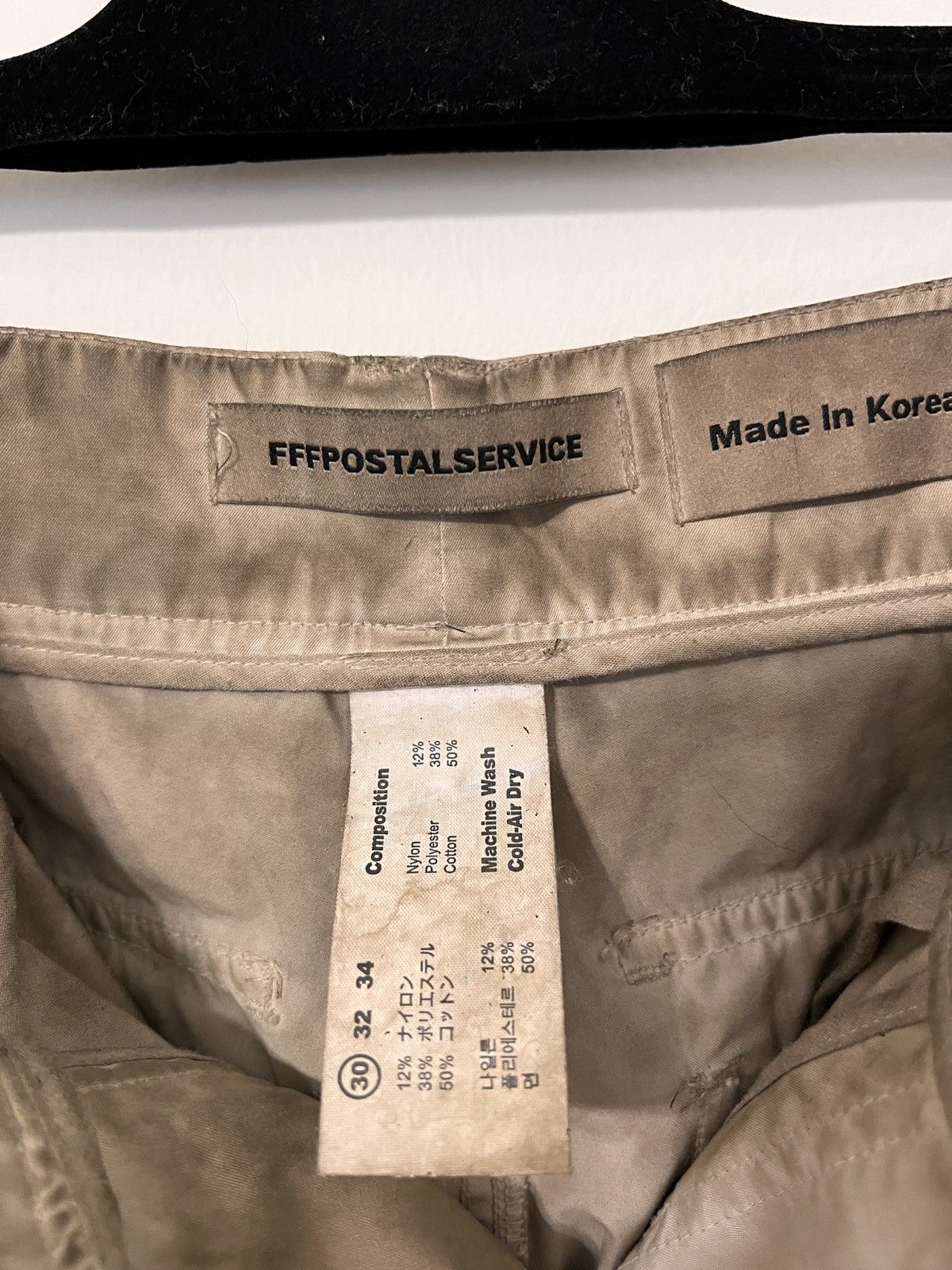 FFFPOSTALSERVICE FFF Postal Service Flare Sand Cargo Pant V1 Size US 30 / EU 46 - 3 Thumbnail