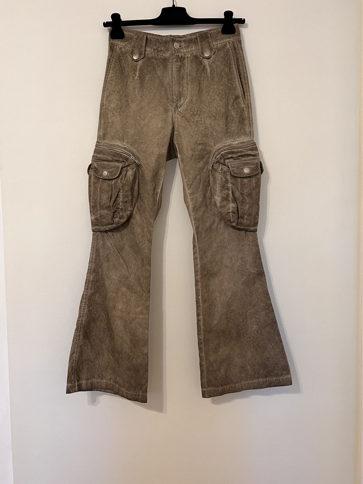 FFFPOSTALSERVICE FFF Postal Service Flare Sand Cargo Pant V1 | Grailed