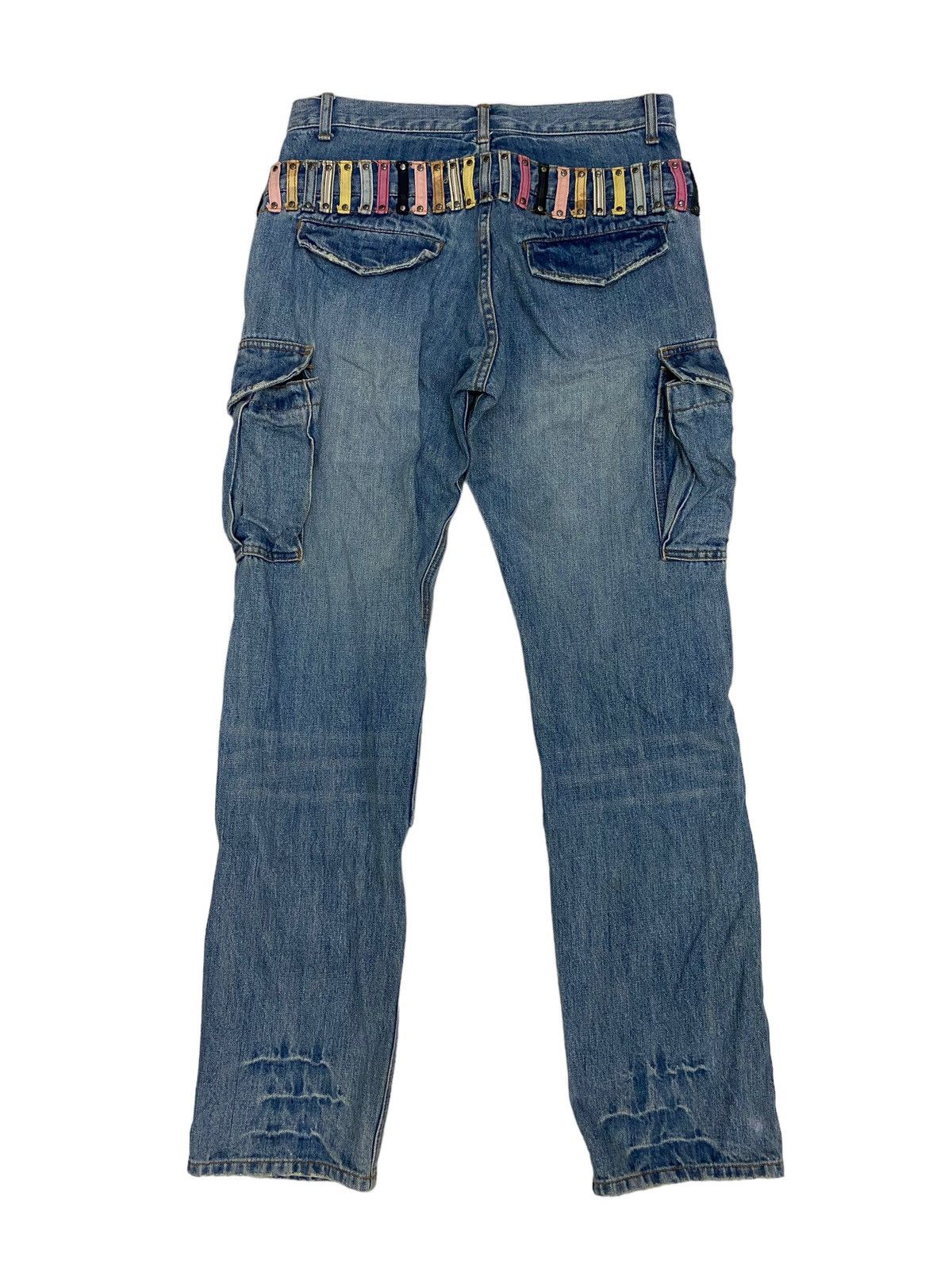 Japanese Brand Carisco Luscious Double Waist Denim Cargo Pant Size US 34 / EU 50 - 7 Thumbnail
