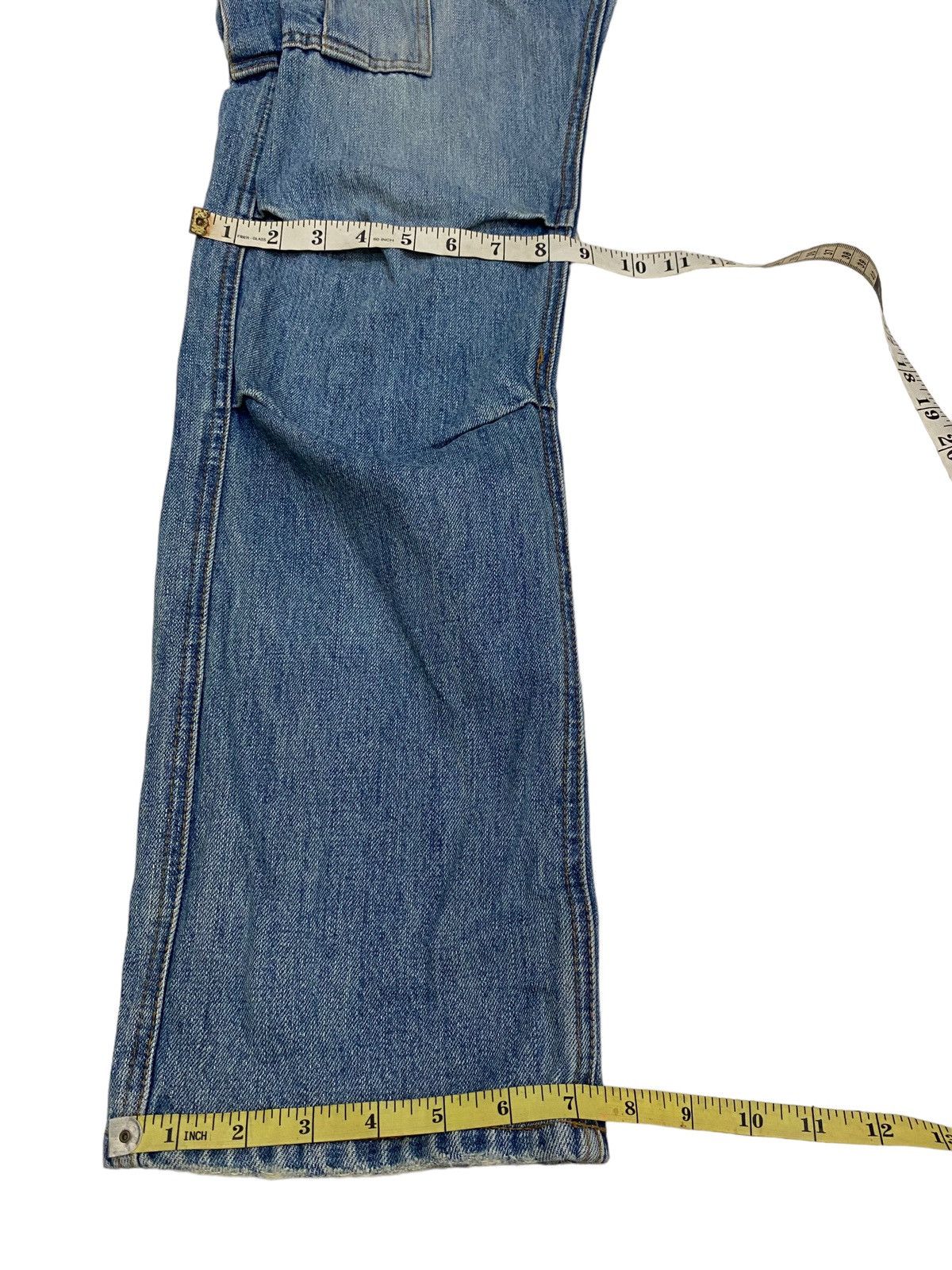 Japanese Brand Carisco Luscious Double Waist Denim Cargo Pant Size US 34 / EU 50 - 11 Thumbnail
