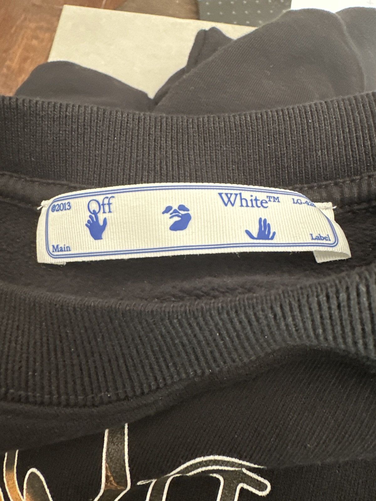 Off-White Off-White Caravaggio Hand Abbey Stone Crewneck Sweatshirt Size US L / EU 52-54 / 3 - 4 Thumbnail