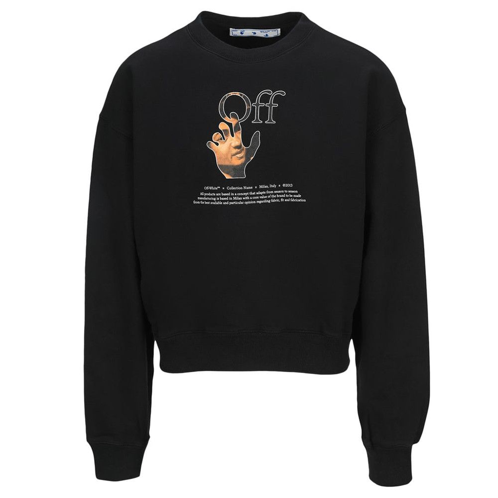 Off-White Off-White Caravaggio Hand Abbey Stone Crewneck Sweatshirt Size US L / EU 52-54 / 3 - 1 Thumbnail