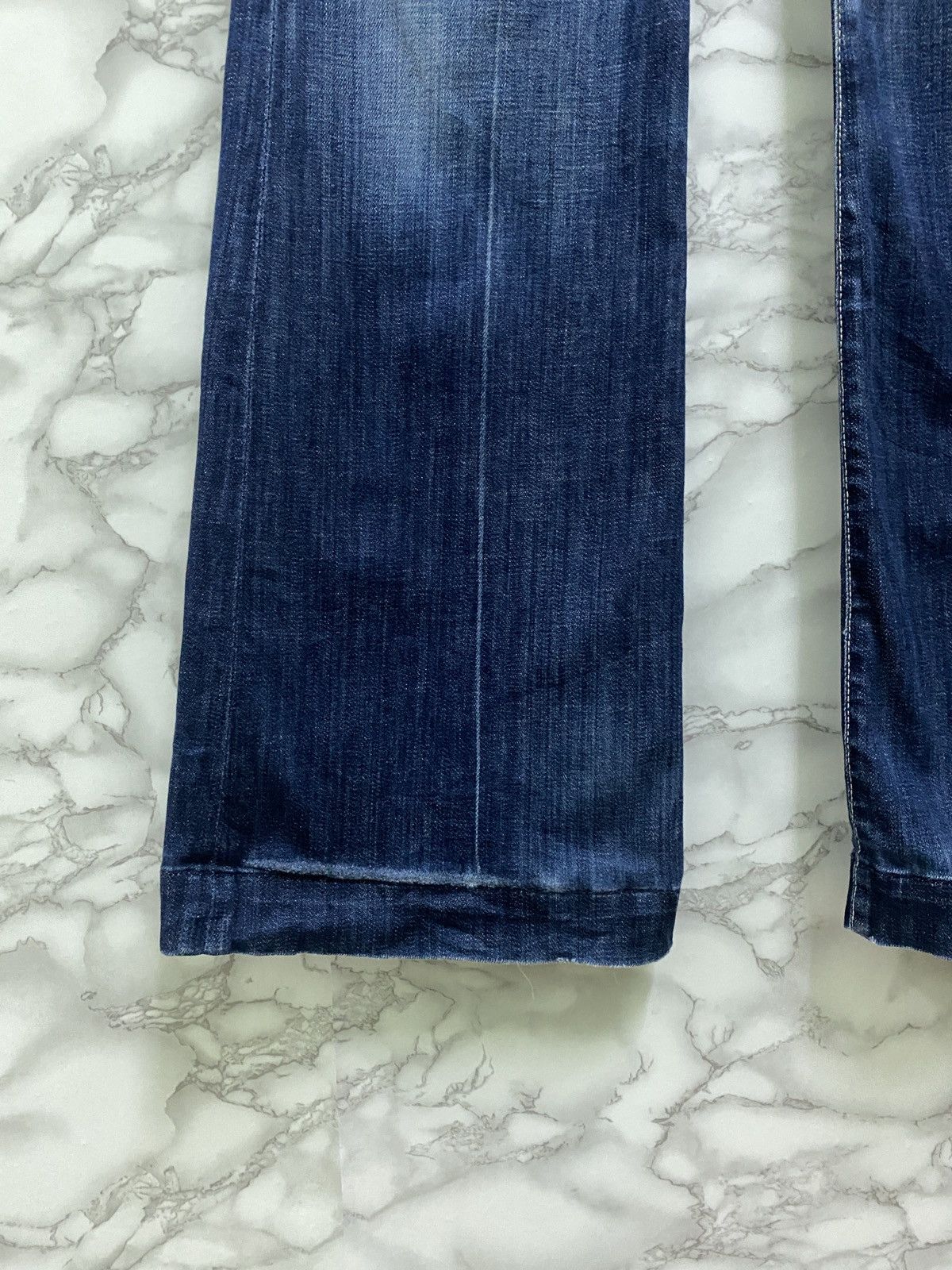 7 For All Mankind × Vintage VTG 7 ALL FOR MANKIND BOOTCUT FLARED DISTRESSED DENIM Size US 29 - 7 Thumbnail