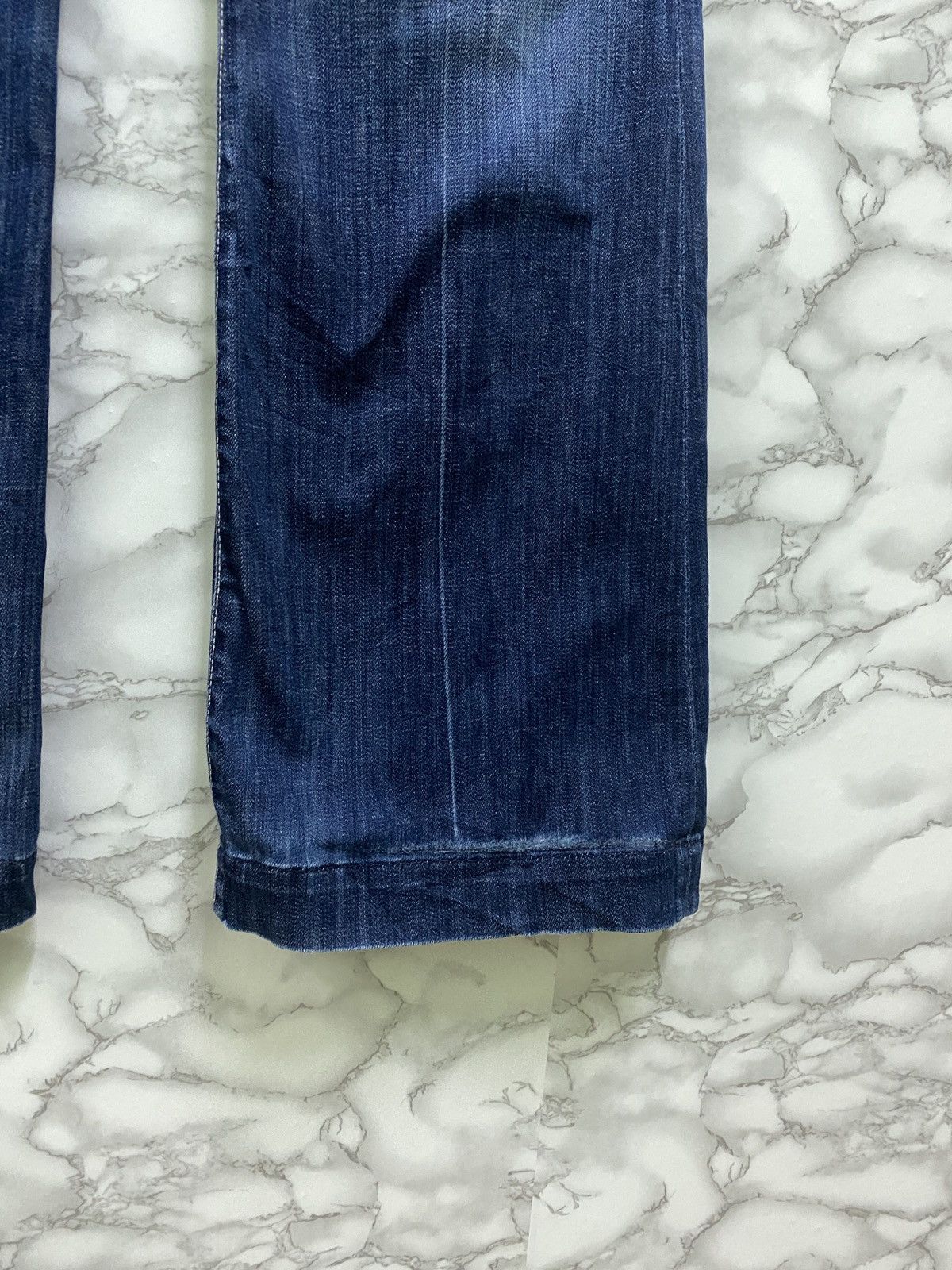 7 For All Mankind × Vintage VTG 7 ALL FOR MANKIND BOOTCUT FLARED DISTRESSED DENIM Size US 29 - 8 Thumbnail