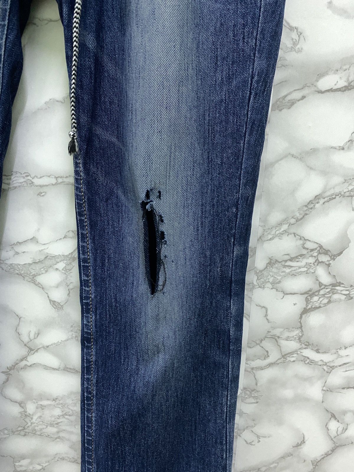 Edwin × Japanese Brand EDWIN JERSEY STRECH JEANS DRAWSTRINGS DISTRESSED DENIM Size US 30 / EU 46 - 7 Thumbnail