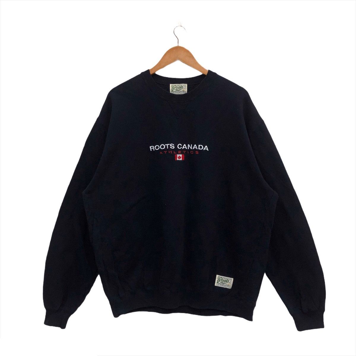 Roots × Vintage Vintage 90s ROOTS CANADA EMBROIDERED LOGO Sweatshirt Size US L / EU 52-54 / 3 - 1 Thumbnail