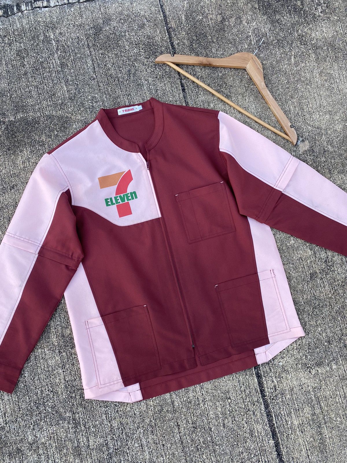 Vintage 🔥 OFFER 🔥 Vintage 90s 7-Eleven Long Sleeve Worker Shirt Size US L / EU 52-54 / 3 - 1 Thumbnail