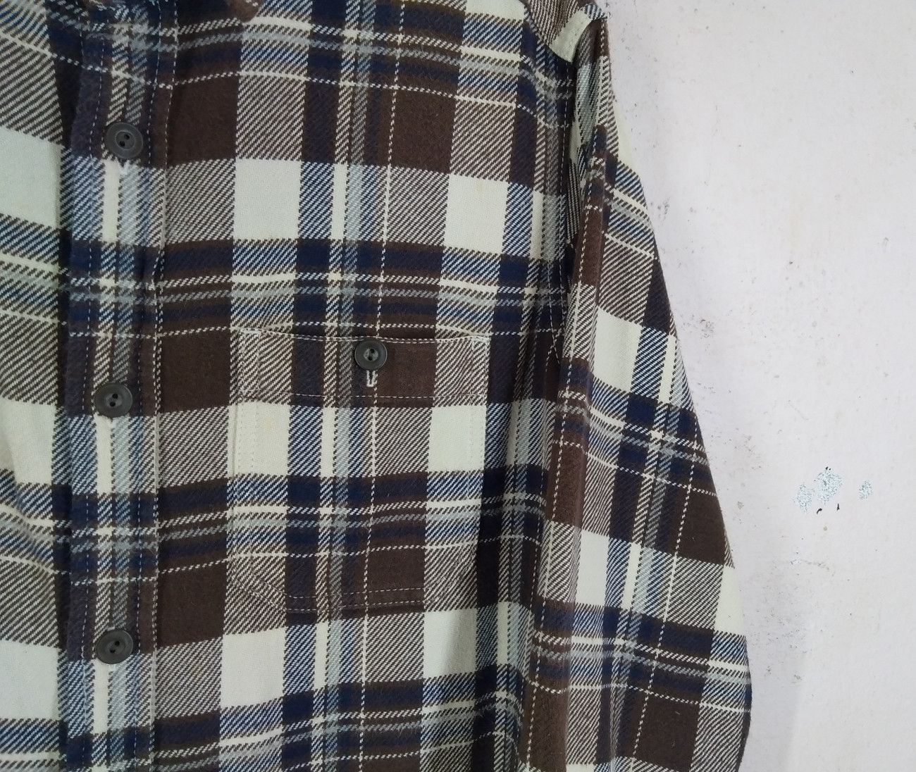 Flannel × Japanese Brand × Uniqlo UNIQLO Double Pocket Checkered Flannel Shirt Size US M / EU 48-50 / 2 - 3 Thumbnail