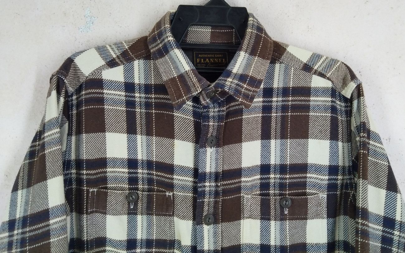 Flannel × Japanese Brand × Uniqlo UNIQLO Double Pocket Checkered Flannel Shirt Size US M / EU 48-50 / 2 - 2 Thumbnail