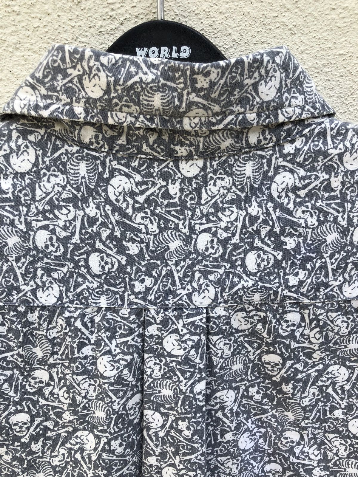 Stussy Vintage Stussy Full Printed Skull Skeleton Button Shirt Size US M / EU 48-50 / 2 - 12 Thumbnail