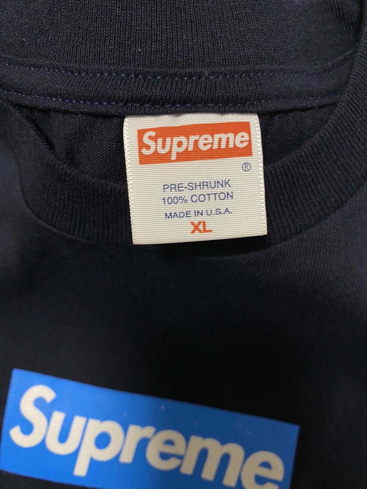 Supreme Supreme Blue Box Logo Tee Size US XL / EU 56 / 4 - 5 Thumbnail
