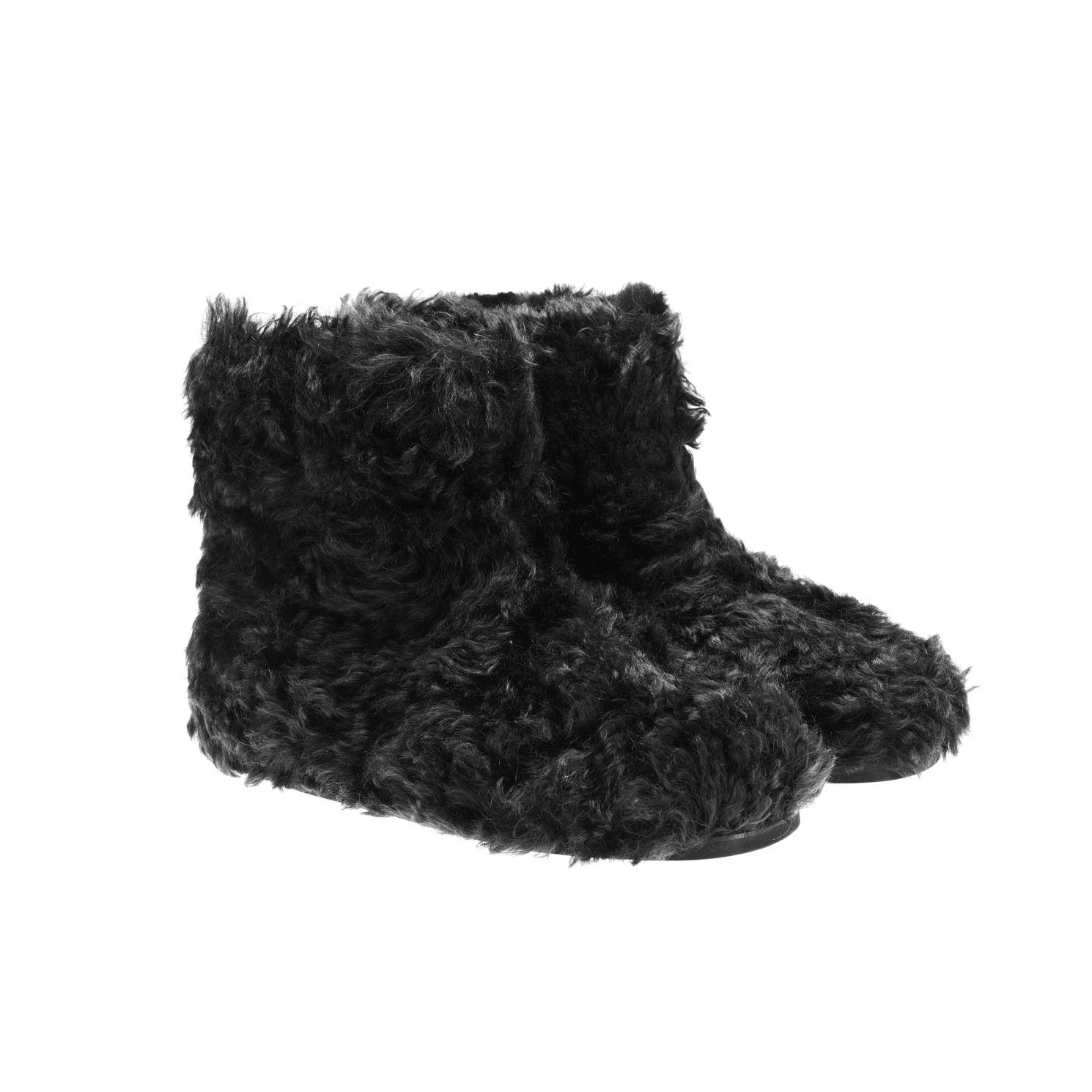 Miu Miu MIU MIU Boots Faux Fur Ankle Shoes Black Logo PRADA Size US 7 / IT 37 - 12 Thumbnail