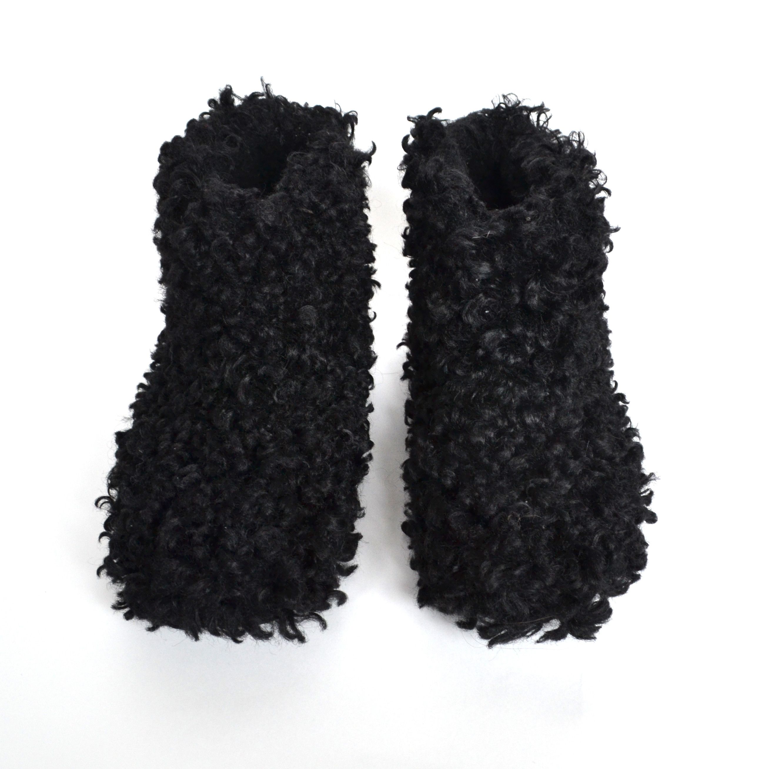 Miu Miu MIU MIU Boots Faux Fur Ankle Shoes Black Logo PRADA Size US 7 / IT 37 - 6 Thumbnail