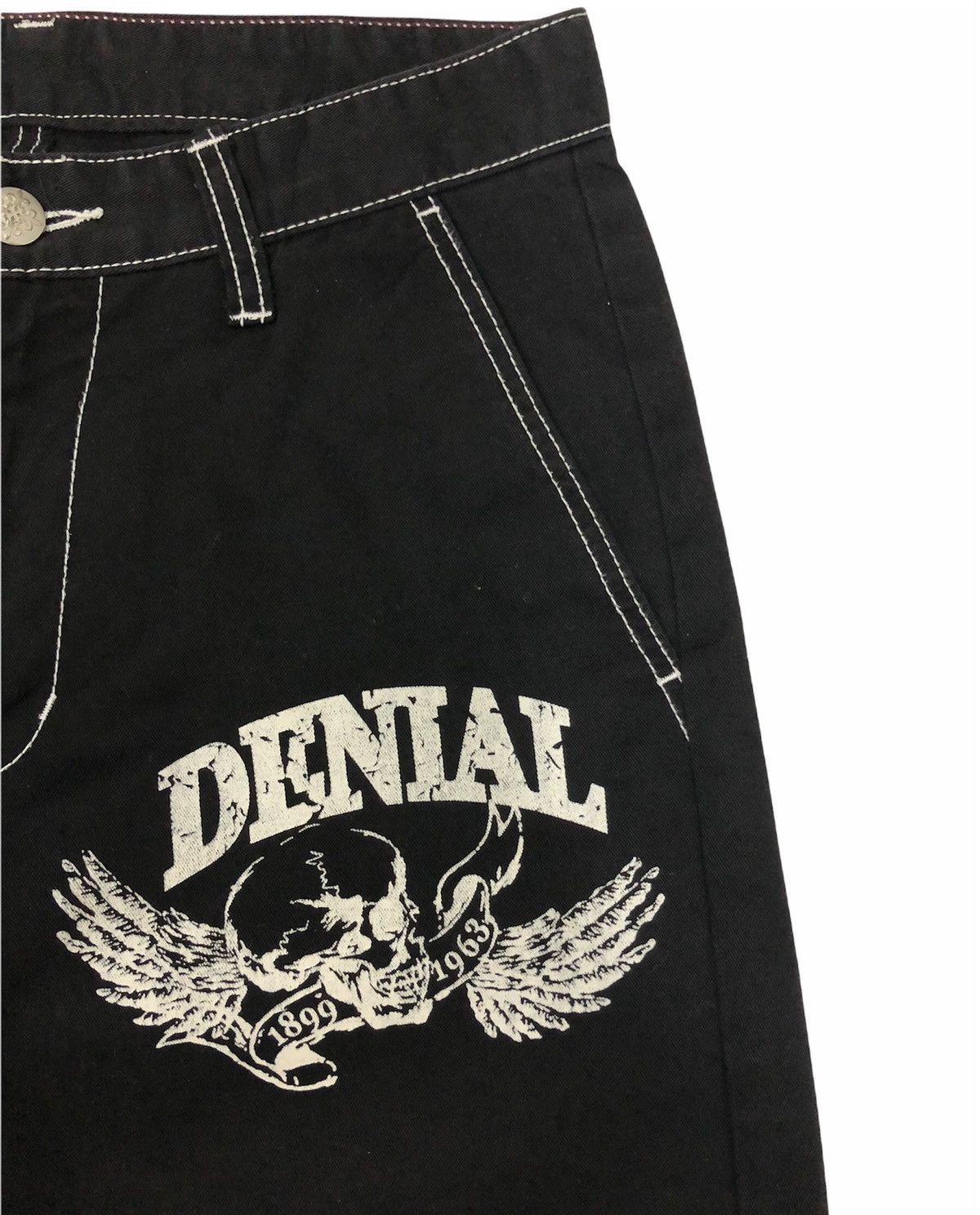 Designer × Japanese Brand Pant punk DENIAL rare desgin comfortable shoreline Size US 30 / EU 46 - 6 Thumbnail