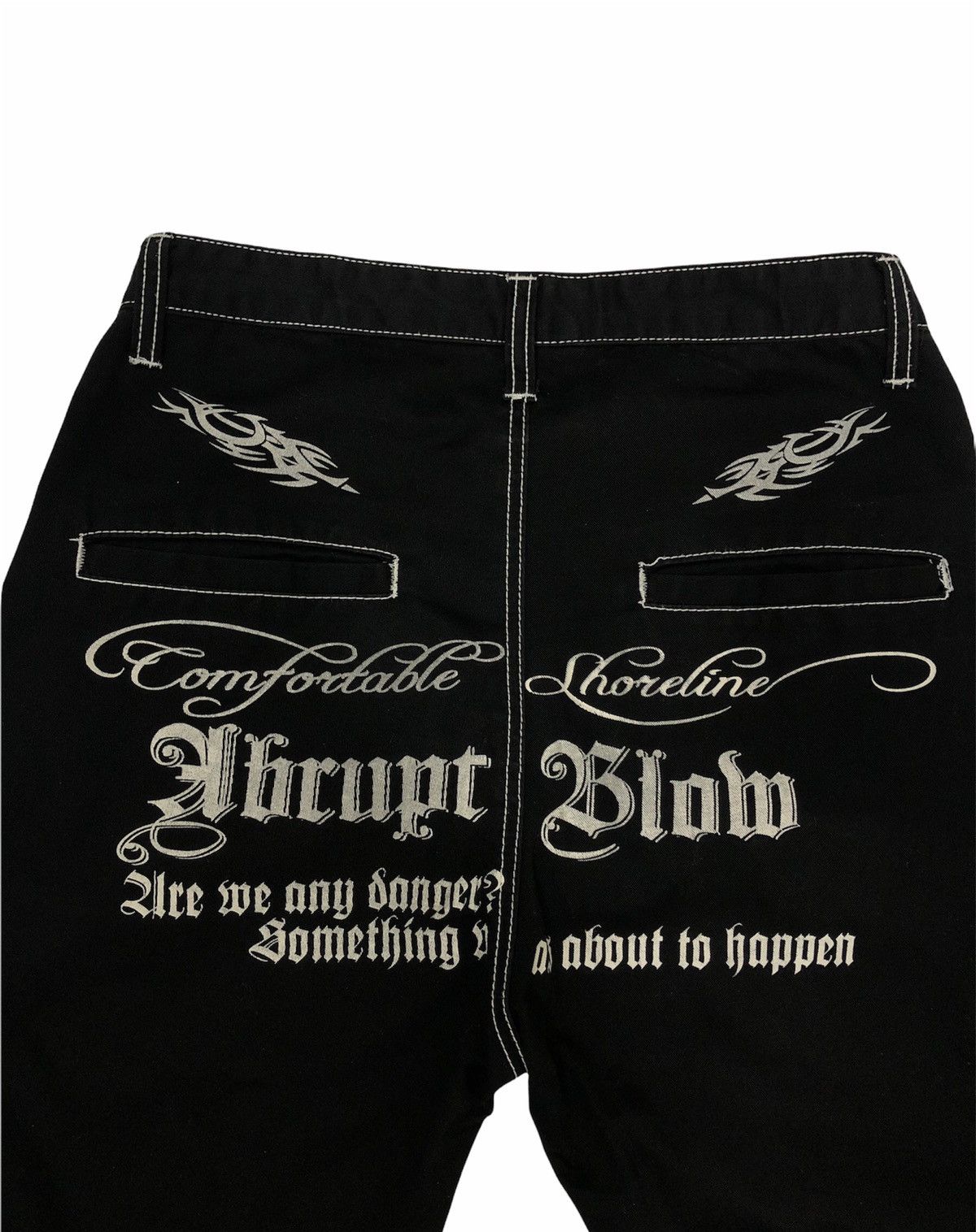 Designer × Japanese Brand Pant punk DENIAL rare desgin comfortable shoreline Size US 30 / EU 46 - 4 Thumbnail