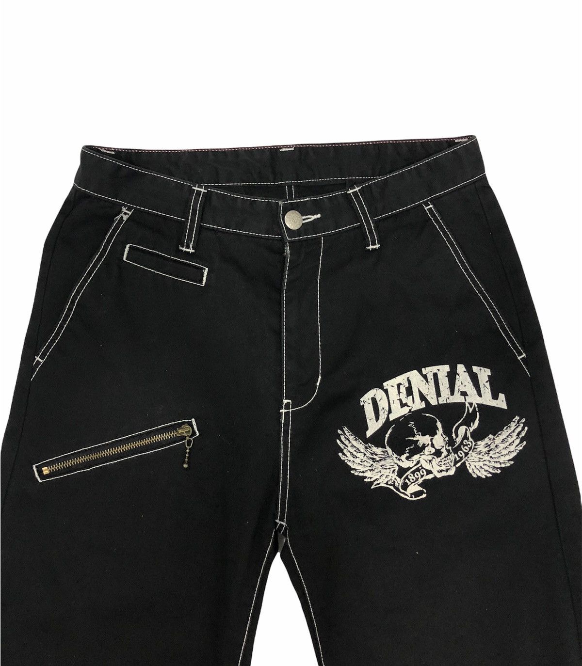 Designer × Japanese Brand Pant punk DENIAL rare desgin comfortable shoreline Size US 30 / EU 46 - 3 Thumbnail