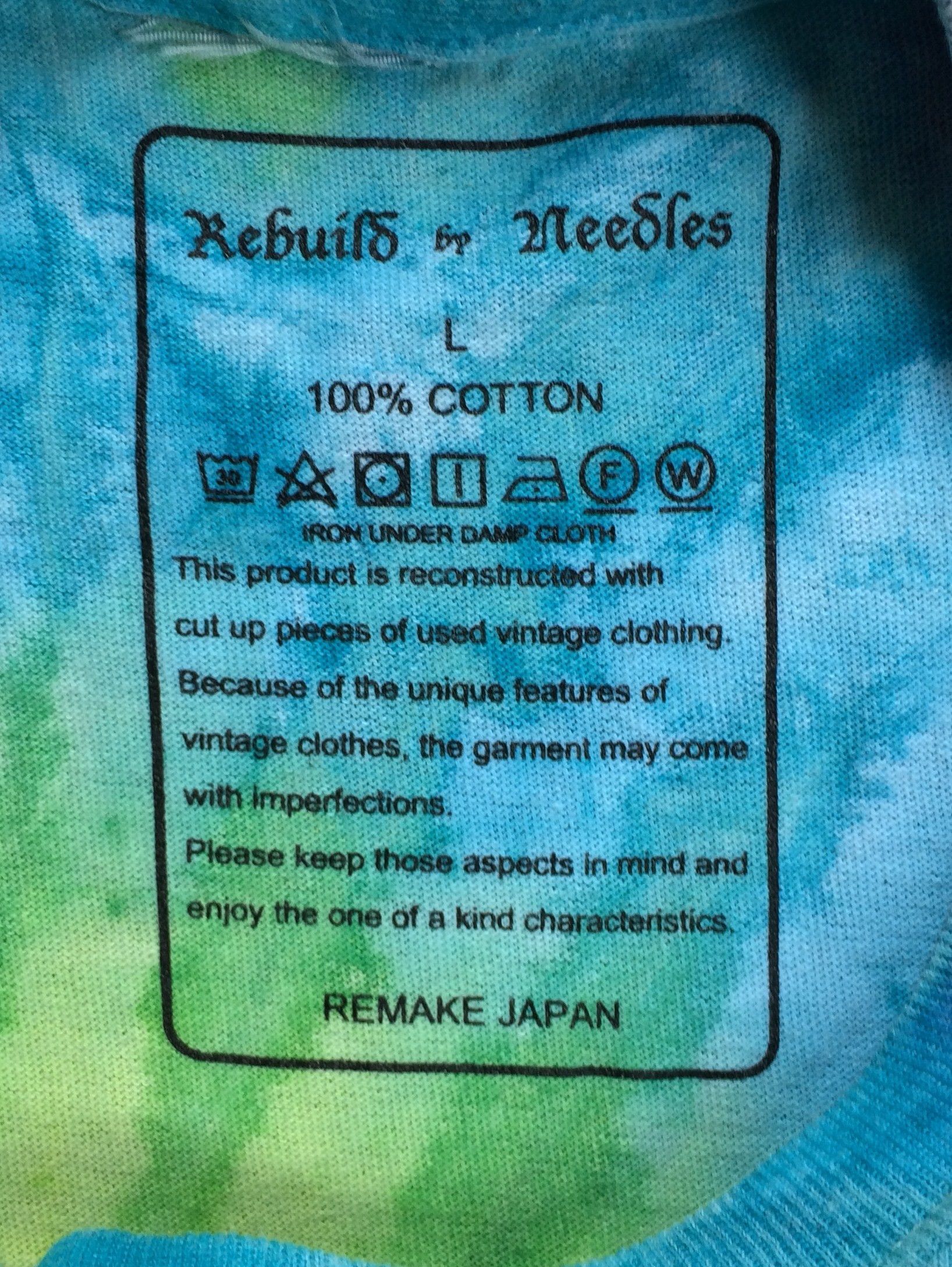 Needles Rebuild by Needles 5-Cut Tie Dye Shirt Size US L / EU 52-54 / 3 - 3 Thumbnail