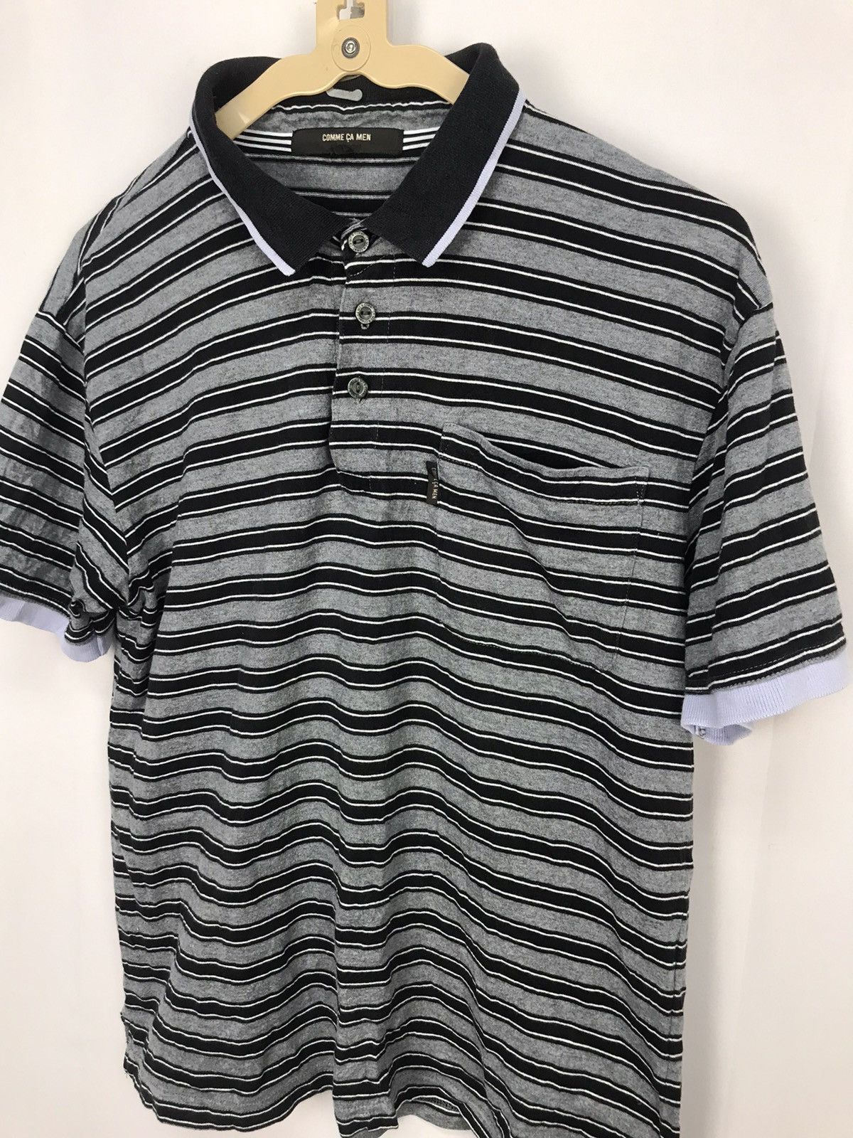 Comme Ca Ism × Japanese Brand Comme ca men stripe polos shirt Size US S / EU 44-46 / 1 - 6 Thumbnail