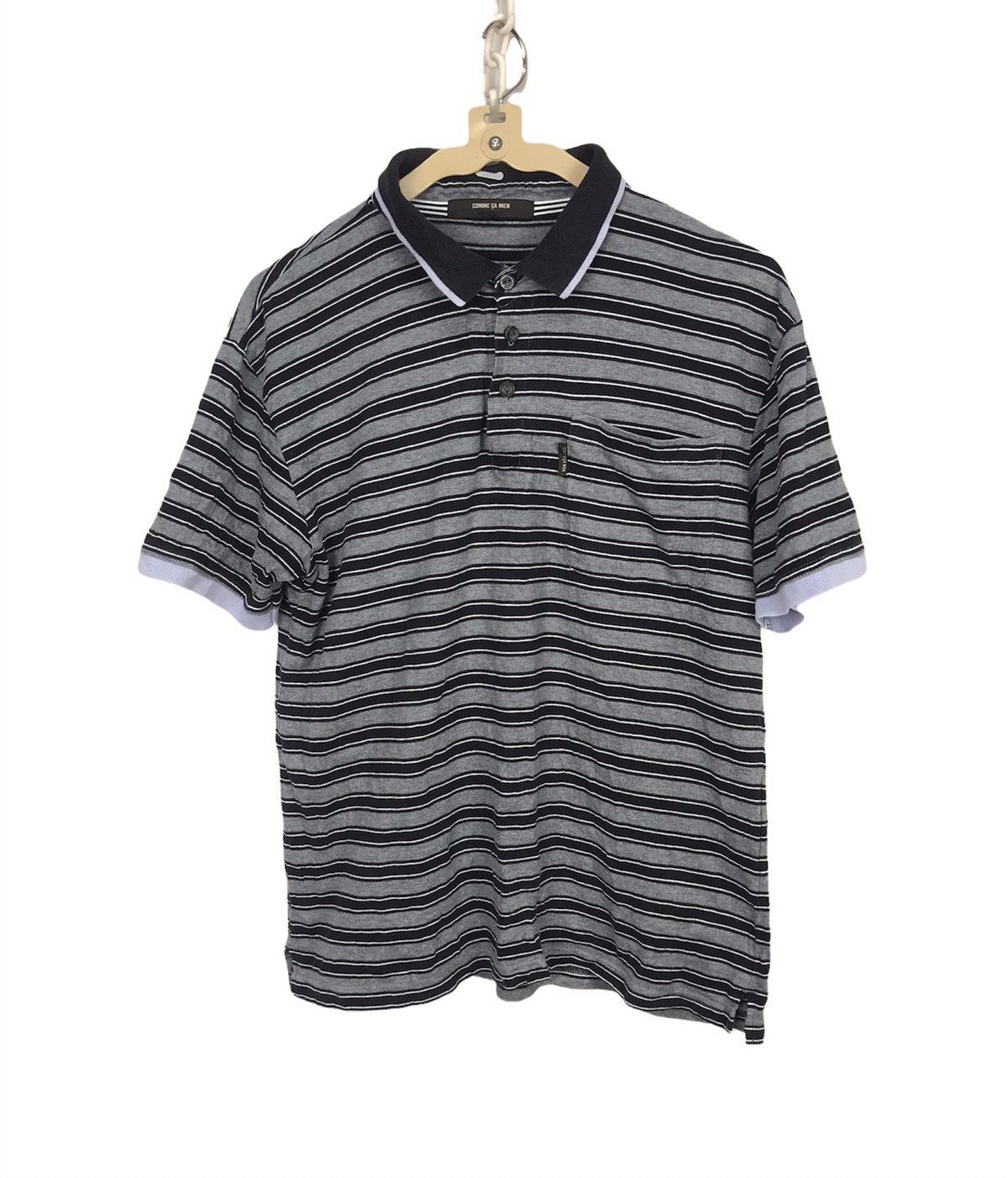 Comme Ca Ism × Japanese Brand Comme ca men stripe polos shirt Size US S / EU 44-46 / 1 - 1 Thumbnail