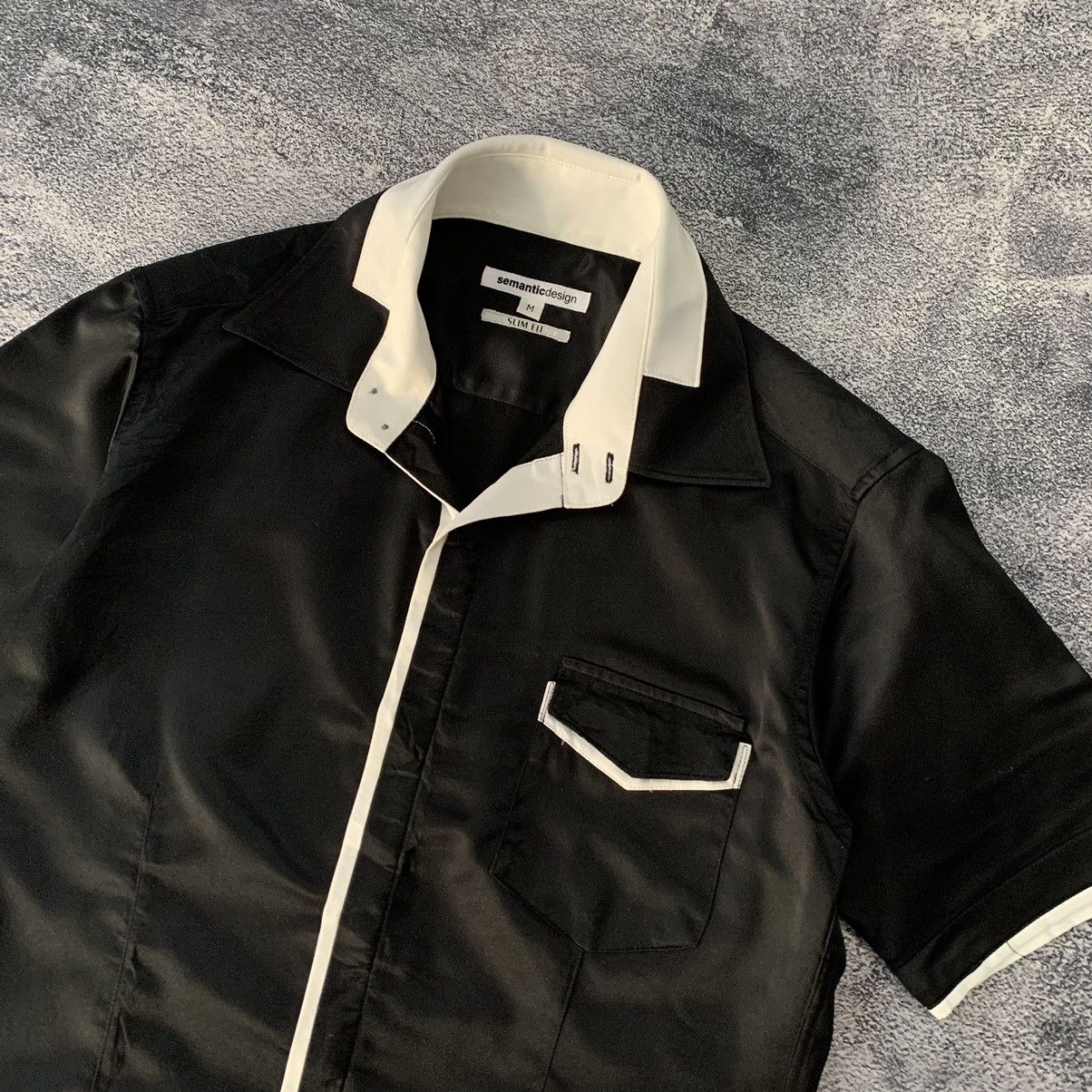 If Six Was Nine × Le Grande Bleu (L.G.B.) × semanticdesign 🔥RARE🔥Semantic Design Bowling Shirt Size US M / EU 48-50 / 2 - 2 Thumbnail