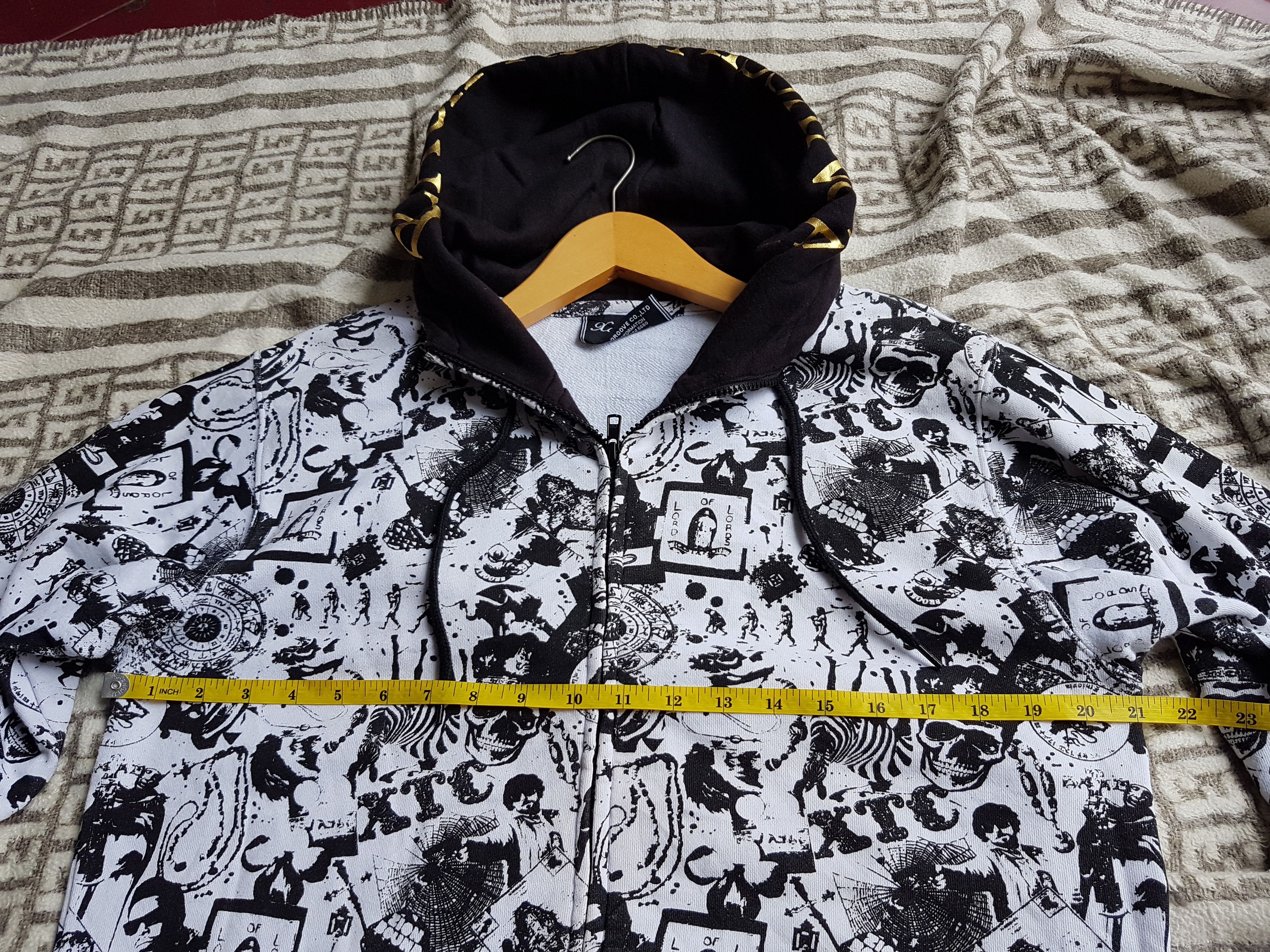 Le Grande Bleu (L.G.B.) Japanese Brand Xanthous Monogram Zip Hoodie Size US M / EU 48-50 / 2 - 5 Thumbnail