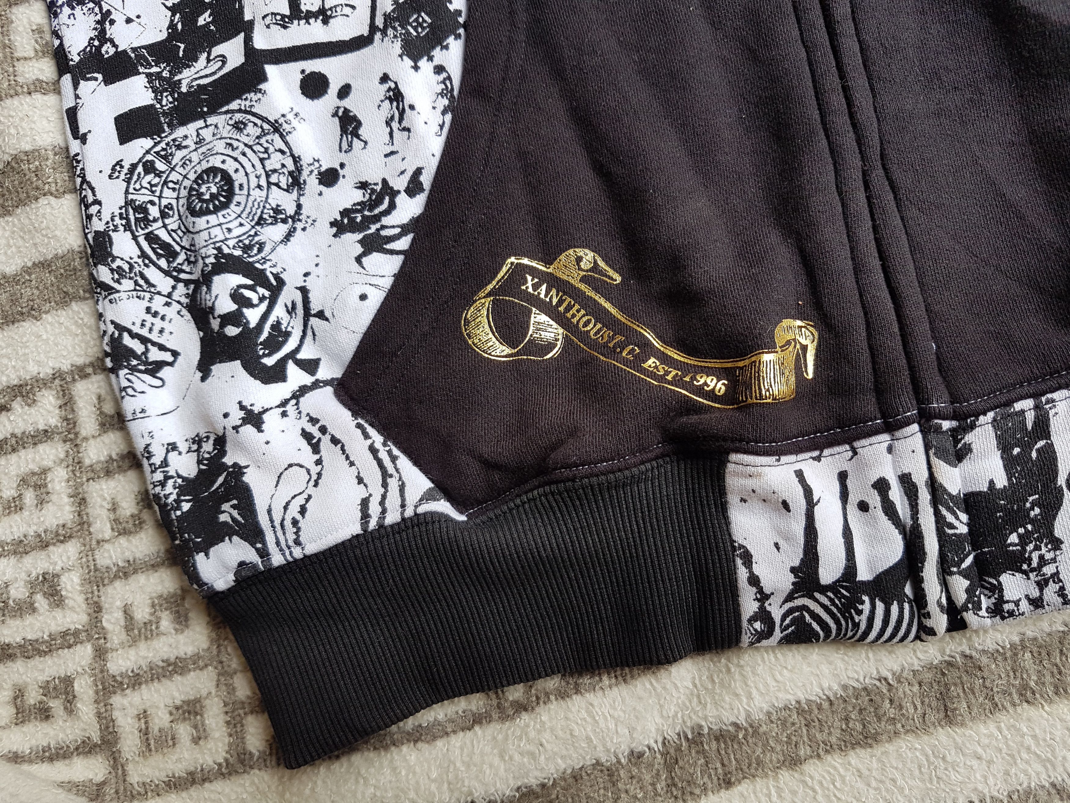 Le Grande Bleu (L.G.B.) Japanese Brand Xanthous Monogram Zip Hoodie Size US M / EU 48-50 / 2 - 8 Thumbnail
