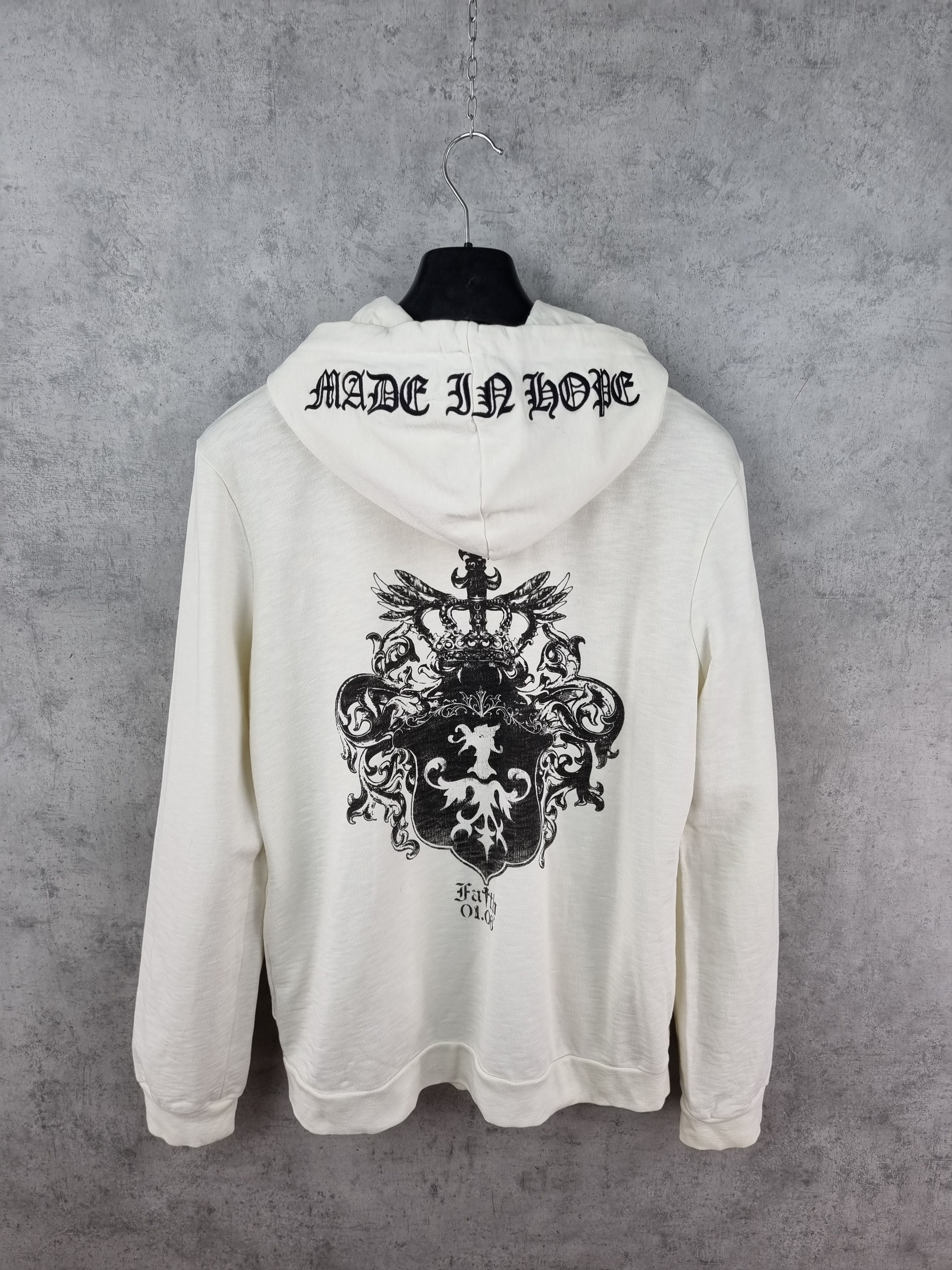 Faith Connexion Rare FAITH CONNECTION Zip up Hoodie Chrome Hearts Style