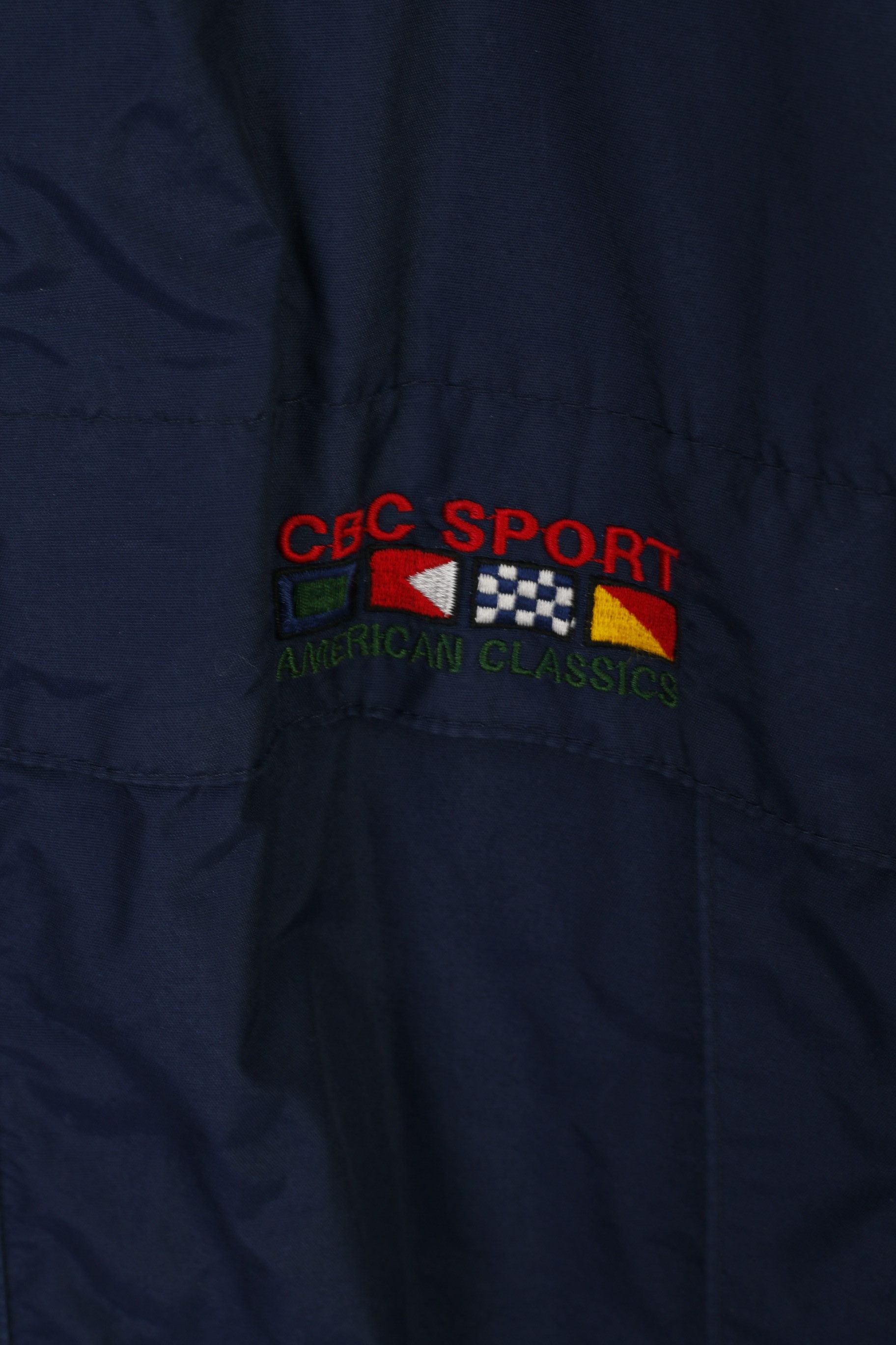 Vintage CBC Sport Men L Jacket Navy Hood American Classics 6874 Size US L / EU 52-54 / 3 - 5 Thumbnail