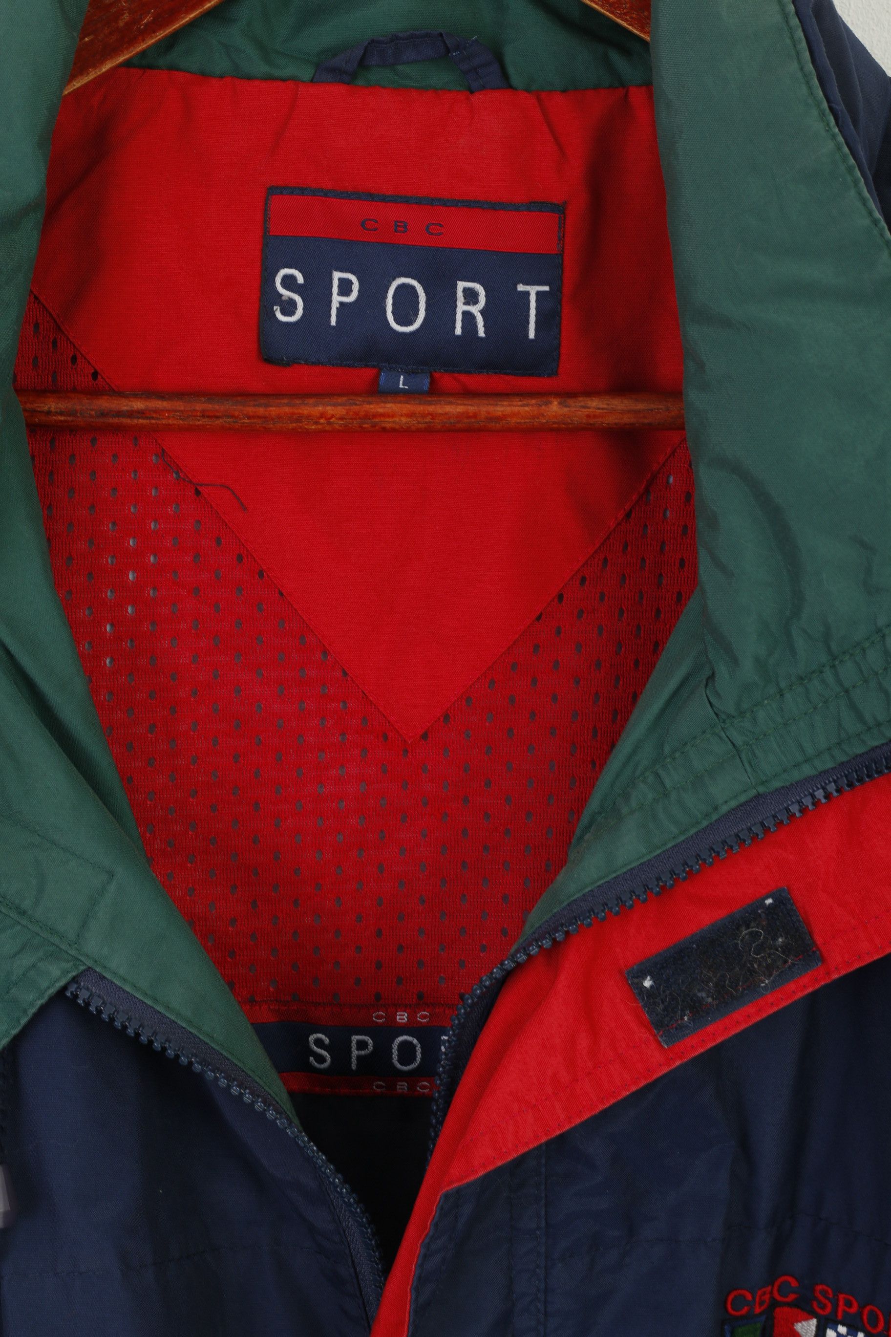 Vintage CBC Sport Men L Jacket Navy Hood American Classics 6874 Size US L / EU 52-54 / 3 - 6 Thumbnail