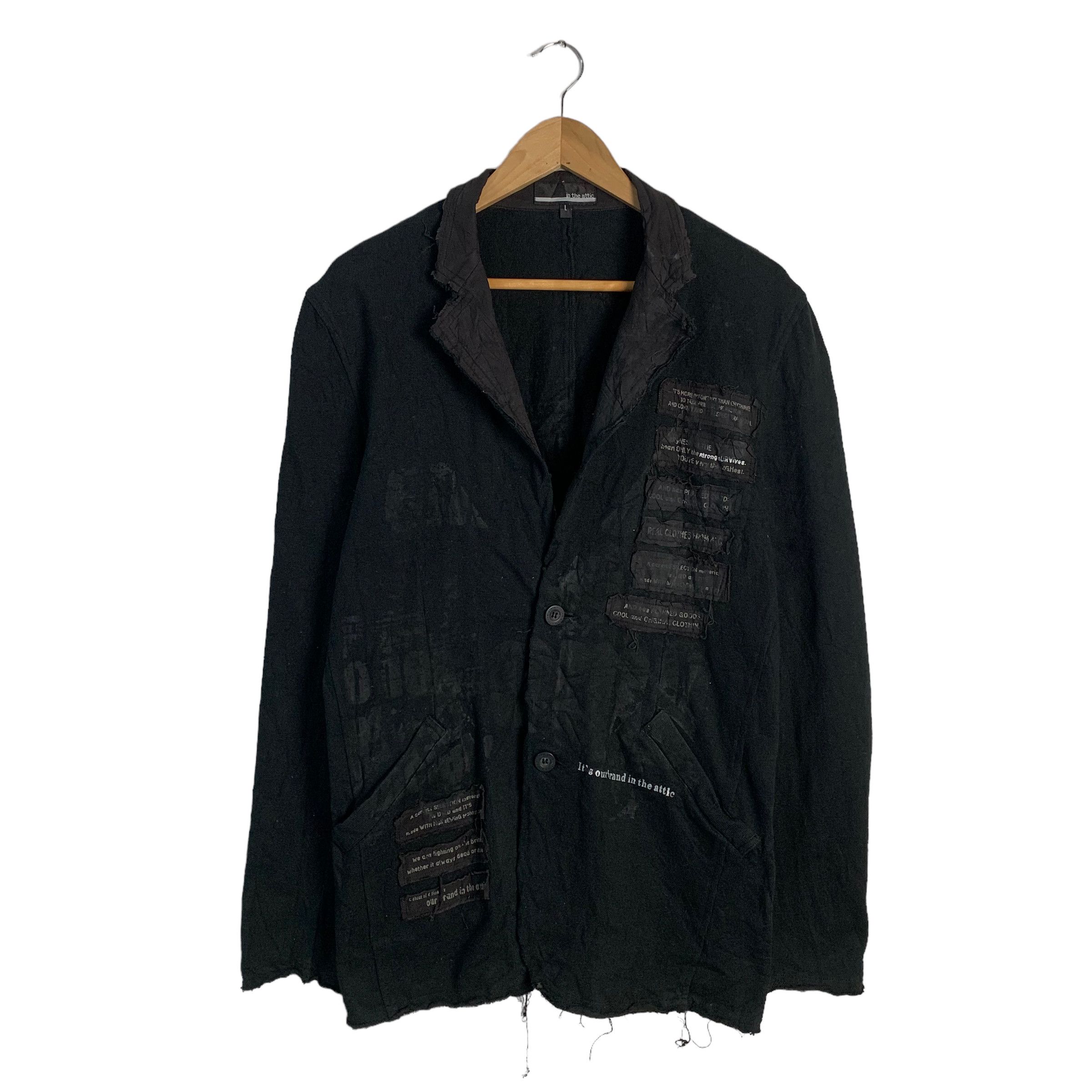 image of In The Attic Punk Chore Jacket in Black, Men's (Size Medium)