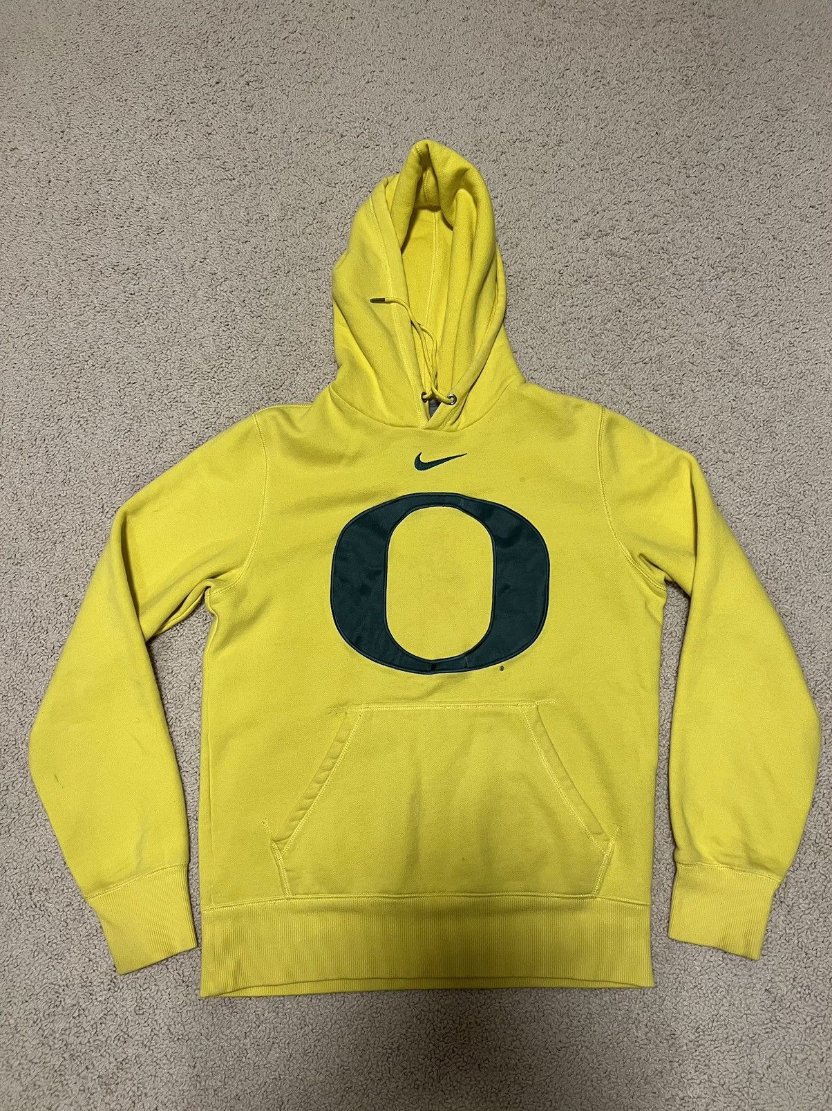 Nike × Vintage vintage Oregon ducks yellow hoodie Size US S / EU 44-46 / 1 - 1 Thumbnail
