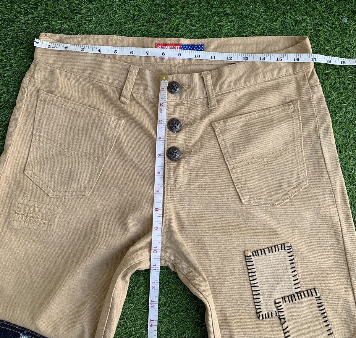 Japanese Brand Vintage japanese Brand Blutenblatt Patch Work pants Size US 33 - 13 Thumbnail