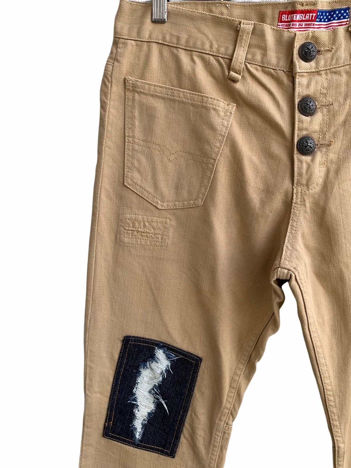 Japanese Brand Vintage japanese Brand Blutenblatt Patch Work pants Size US 33 - 6 Thumbnail
