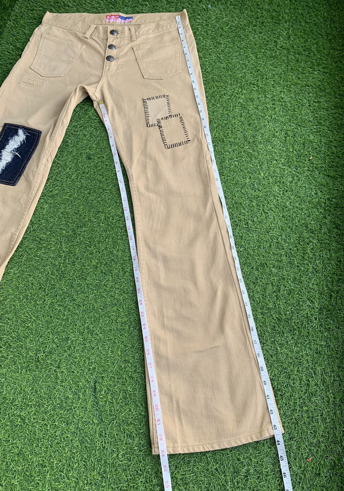 Japanese Brand Vintage japanese Brand Blutenblatt Patch Work pants Size US 33 - 15 Thumbnail