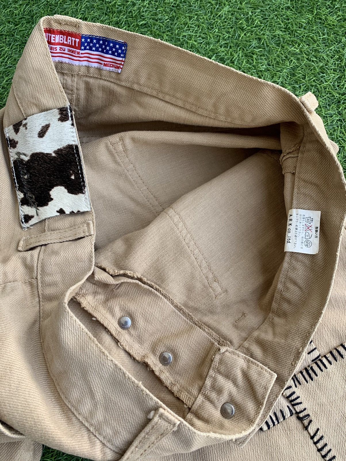 Japanese Brand Vintage japanese Brand Blutenblatt Patch Work pants Size US 33 - 9 Thumbnail
