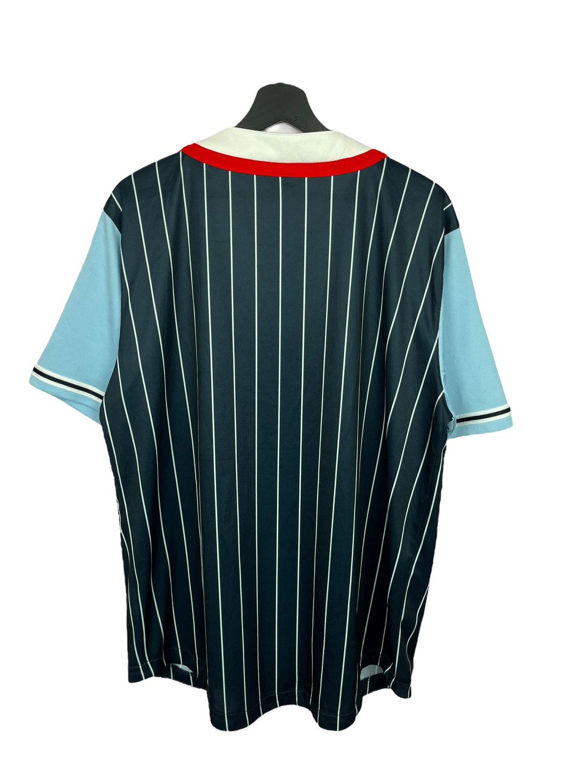 Karl Kani × Vintage Vintage Karl Kani Striped Jersey Size US L / EU 52-54 / 3 - 6 Thumbnail