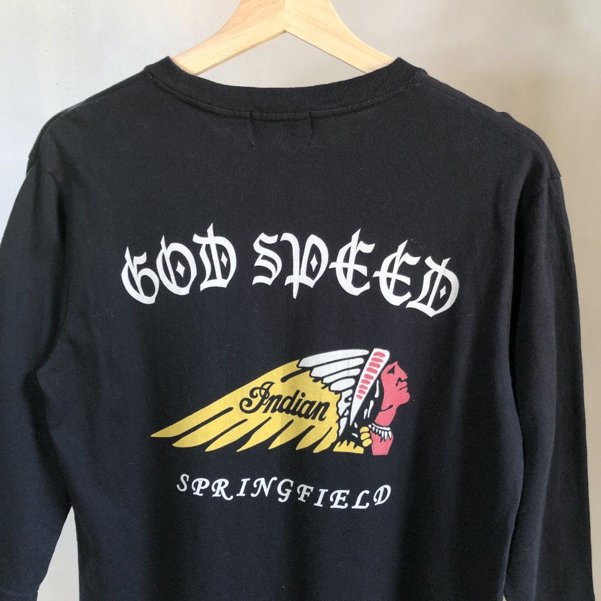 Indian Motorcycle Rare! indian Motorcycle God Speed Springfield Tshirt Size US M / EU 48-50 / 2 - 5 Thumbnail