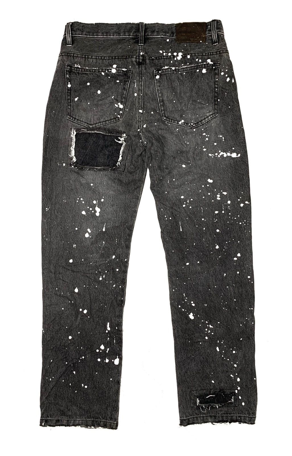 Designer × Helmut Lang × Vintage 🔥Helmut Lang Painted Splash Design Trousers Pants Size US 31 - 2 Thumbnail
