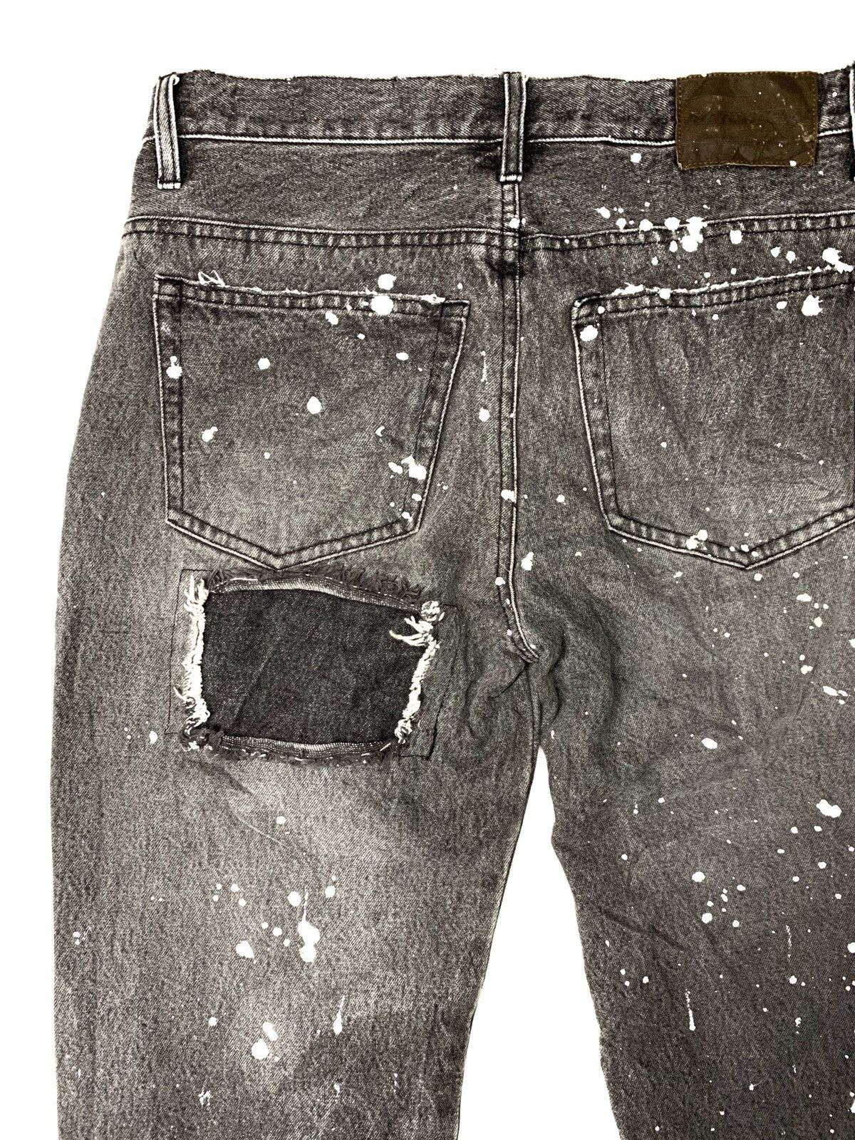 Designer × Helmut Lang × Vintage 🔥Helmut Lang Painted Splash Design Trousers Pants Size US 31 - 3 Thumbnail