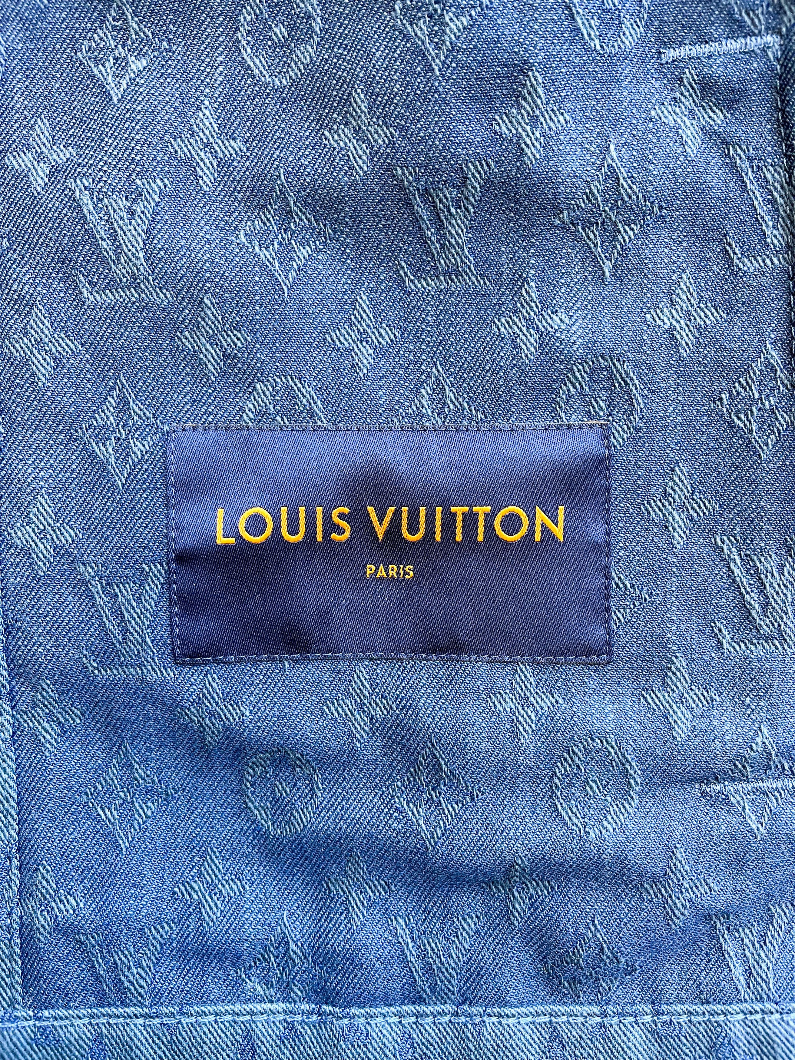 Louis Vuitton Louis Vuitton Blue Monogram Denim Jacket Size US M / EU 48-50 / 2 - 3 Thumbnail