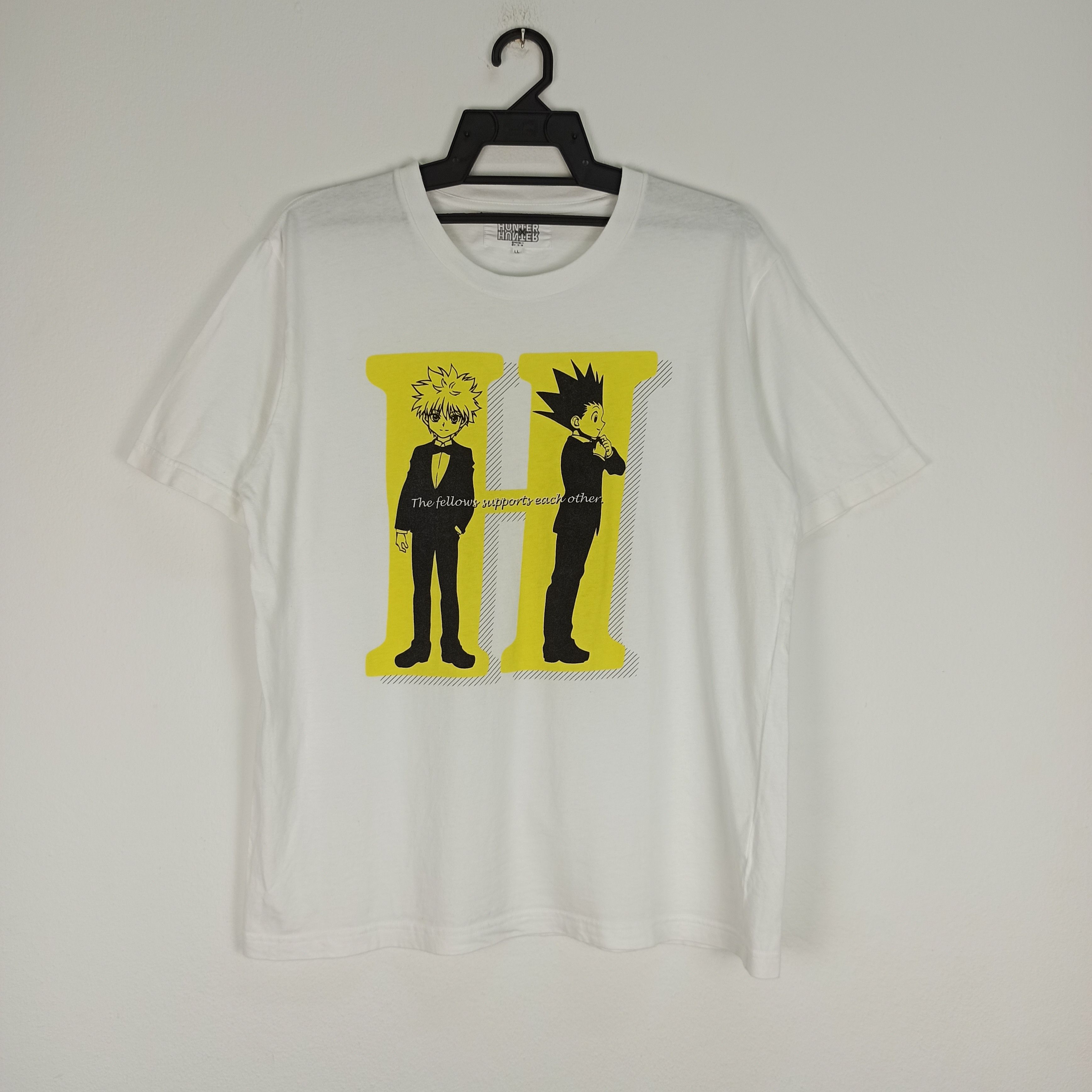 image of Anima x Movie Steals Hunter X Hunter 'killua & Gon' Anime Shirt in White, Men's (Size XL)