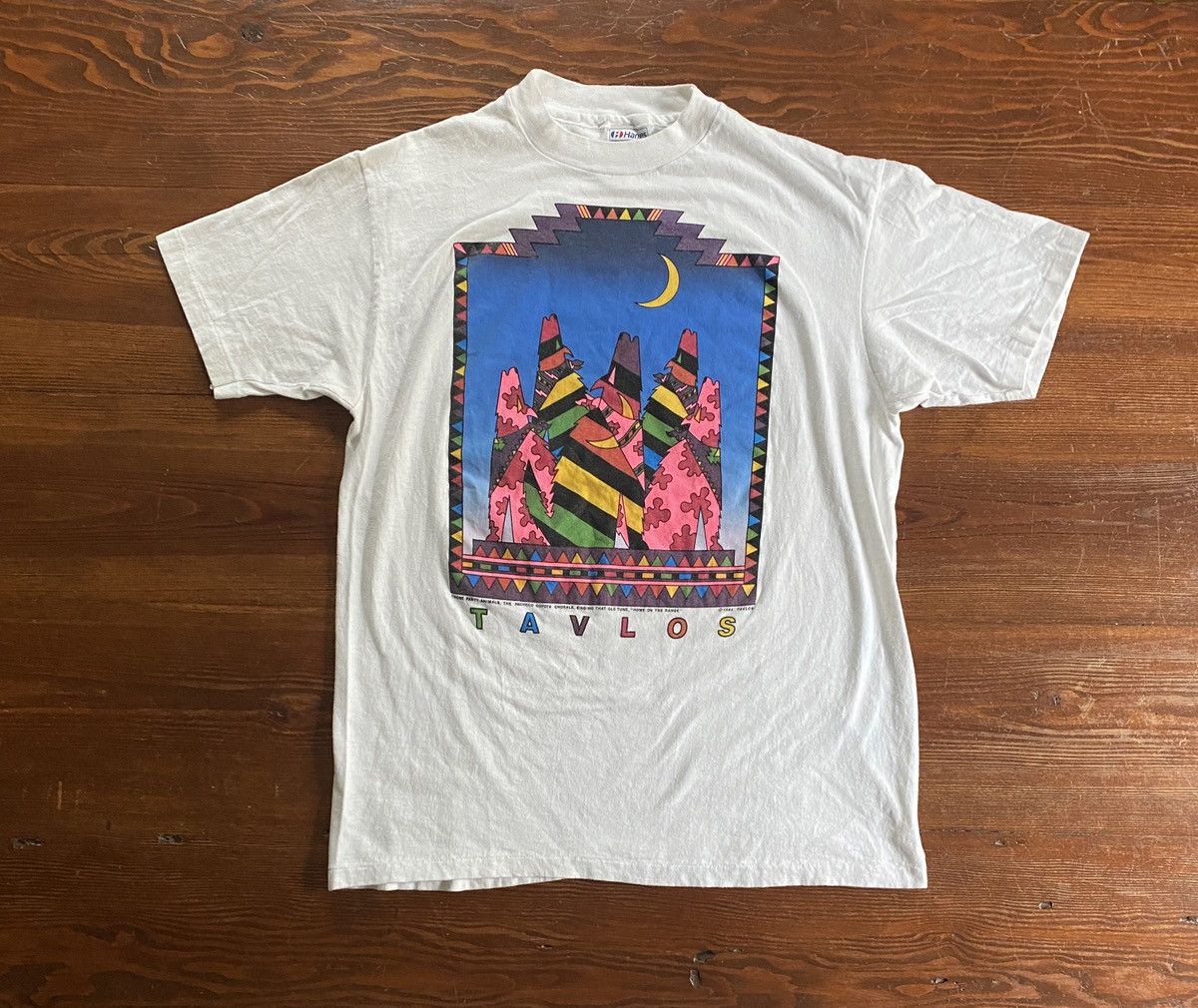 Hanes Vintage ‘89 Tavlos New Mexico Art Gallery Single Stitch Tee Size US M / EU 48-50 / 2 - 1 Thumbnail