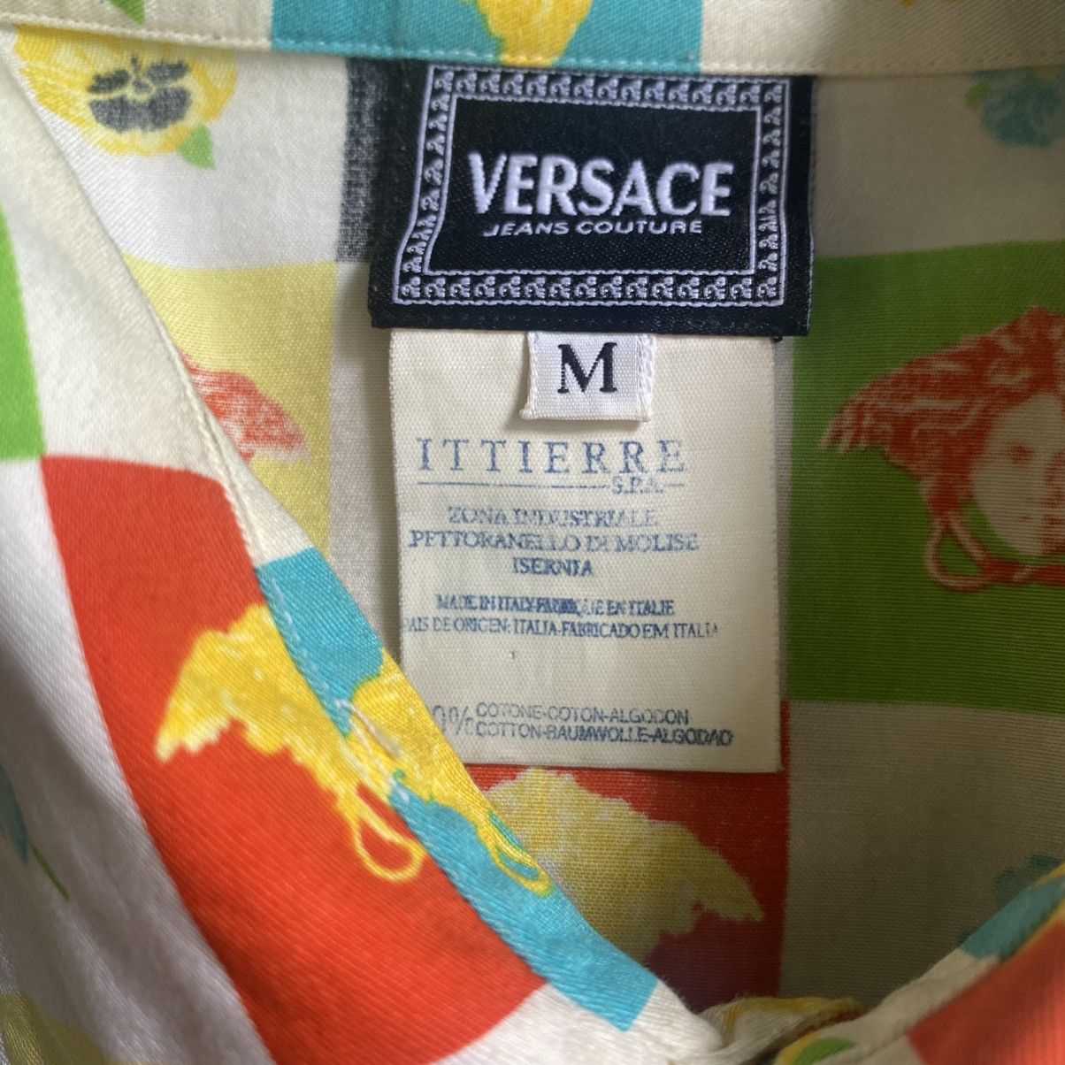 Versace Vintage 90’s Versace Medusa Head Checkered Print Size US M / EU 48-50 / 2 - 3 Thumbnail
