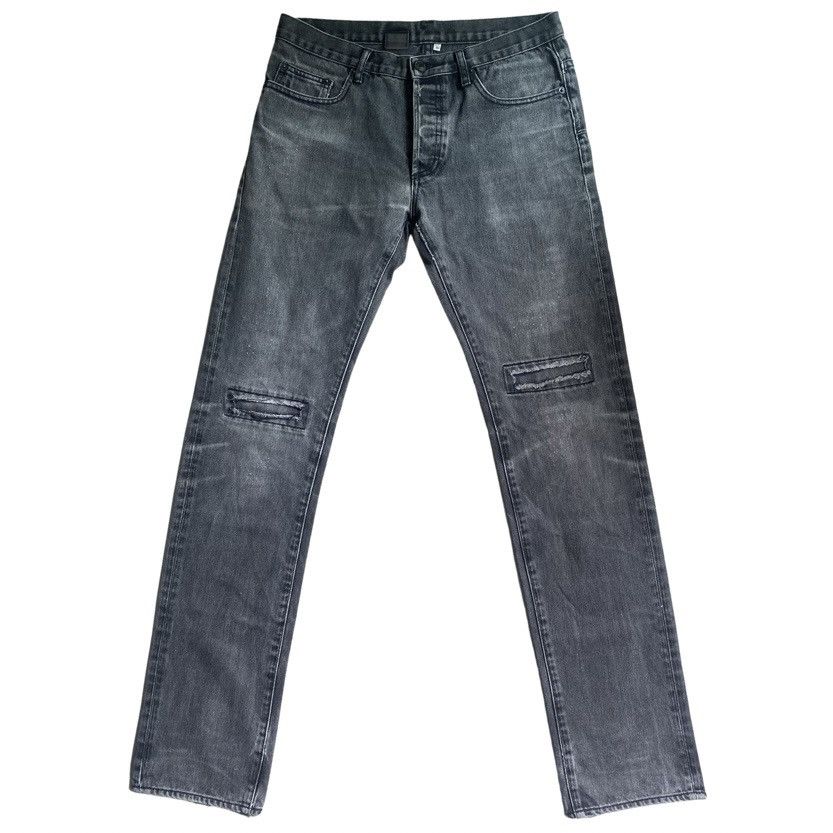Dior Homme Black Wash Repair Knees Jeans