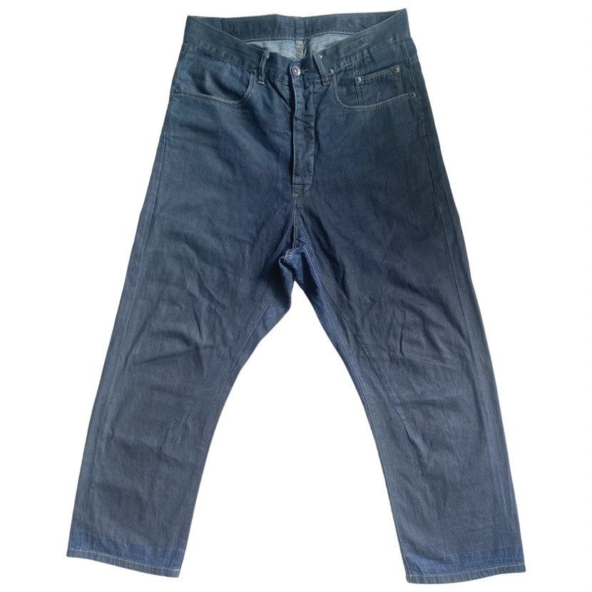 Rick Owens Black Coated Wax Cropped Denim Jeans Size US 30 / EU 46 - 1 Thumbnail