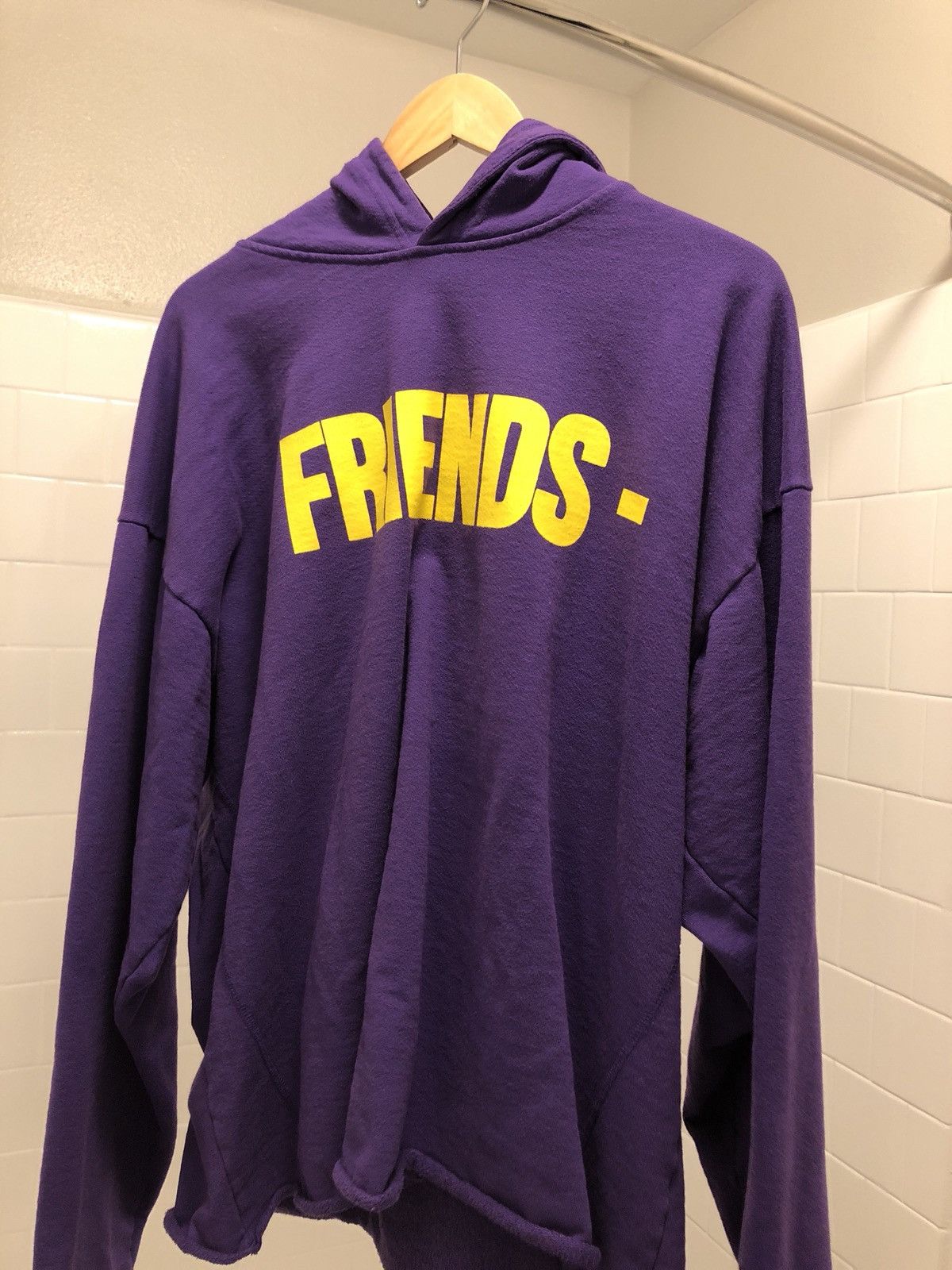 Purple and yellow vlone hoodie sale