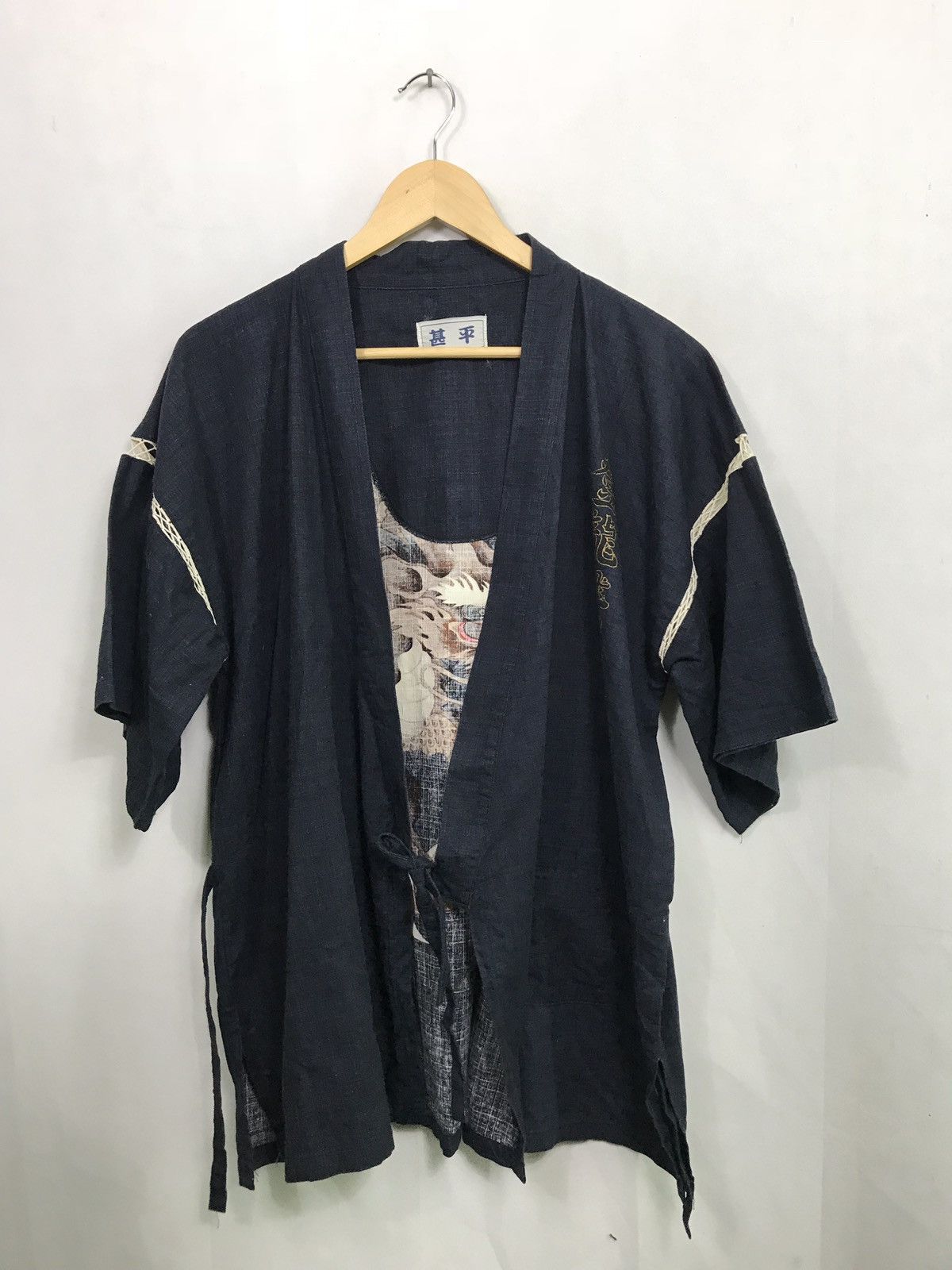 Japanese Brand 🔥Rare Vintage Japanese dragon kimono Cardigan Shirt Size US L / EU 52-54 / 3 - 3 Thumbnail