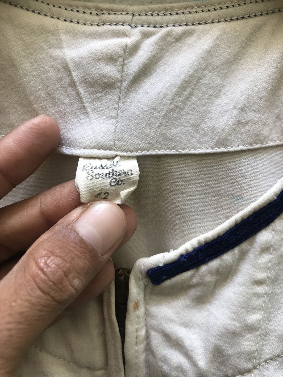 Russell Athletic × Vintage RARE VINTAGE 50s-60s RUSSEL SOUTERN BASEBALL JERSEY U16 Size US L / EU 52-54 / 3 - 8 Thumbnail